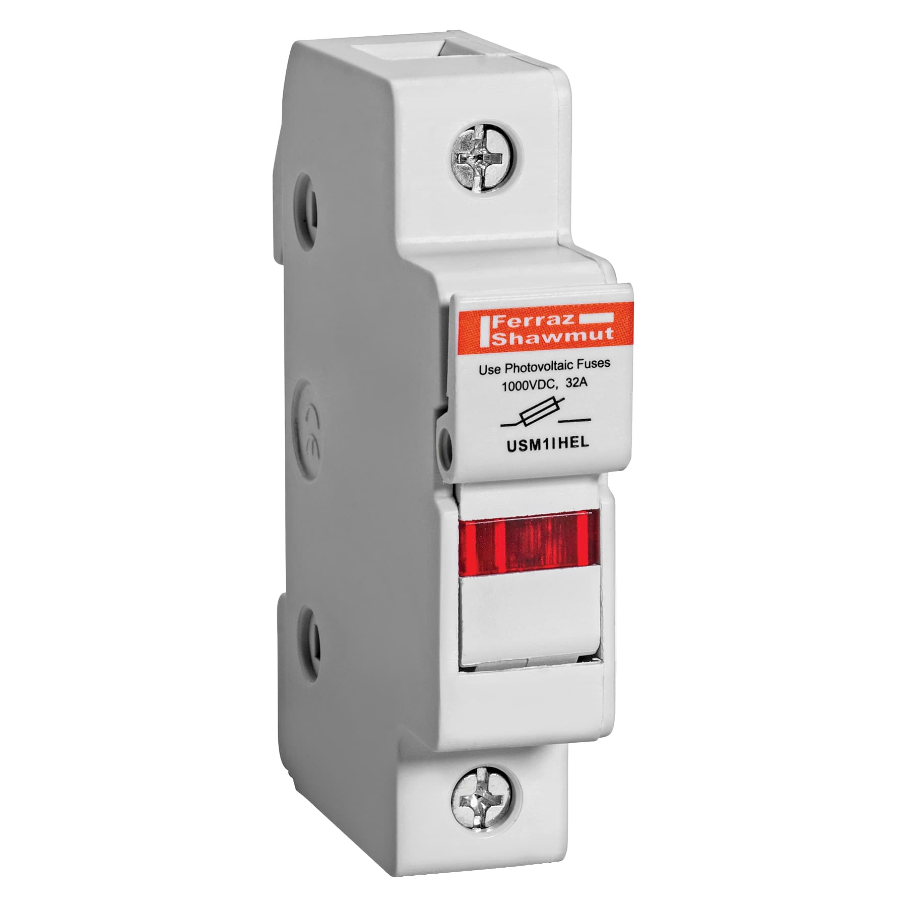 Mersen USM1IHEL USM1IHEL Mersen - Fuse Holder UltraSafe™ 600VAC 600VDC Midget 30A 1-Pole Helio LED Pressure Plate IP65 Mersen USM1IHEL USM1IHEL Mersen - Fuse Holder UltraSafe™ 600VAC 600VDC Midget 30A 1-Pole Helio LED Pressure Plate IP65