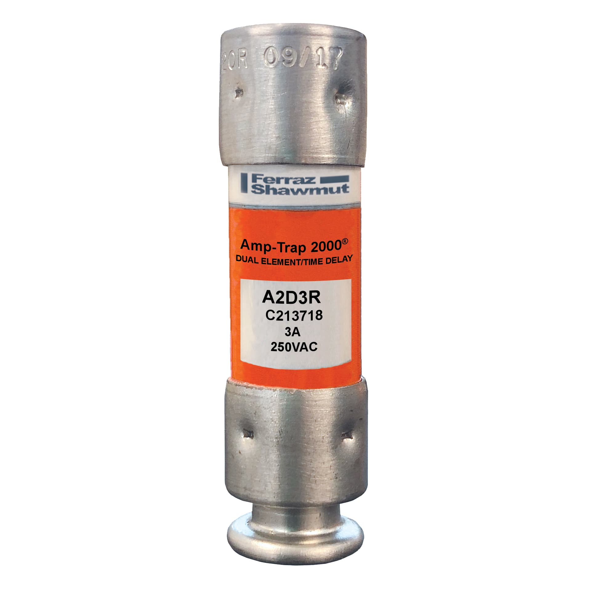Mersen A2D3R A2D3R Mersen - Fuse A2D-R - Class RK1 - Time-Delay 250VAC 250VDC 3A Ferrule Amp-Trap 2000® Mersen A2D3R A2D3R Mersen - Fuse A2D-R - Class RK1 - Time-Delay 250VAC 250VDC 3A Ferrule Amp-Trap 2000®