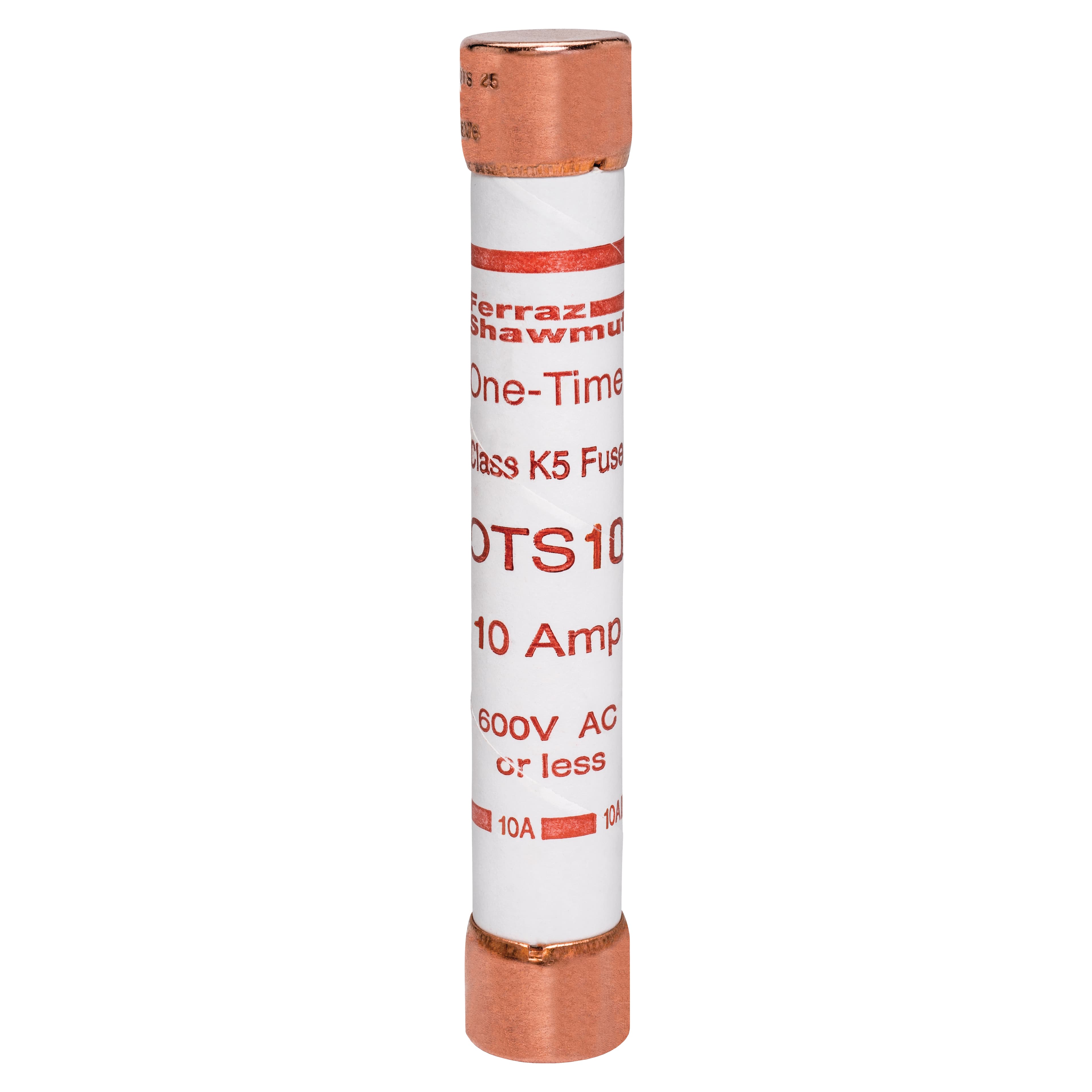 Mersen OTS10 OTS10 Mersen - Fuse OTS - Class K5 - Fast-Acting 600VAC 300VDC 10A Ferrule Amp-Trap® Mersen OTS10 OTS10 Mersen - Fuse OTS - Class K5 - Fast-Acting 600VAC 300VDC 10A Ferrule Amp-Trap®