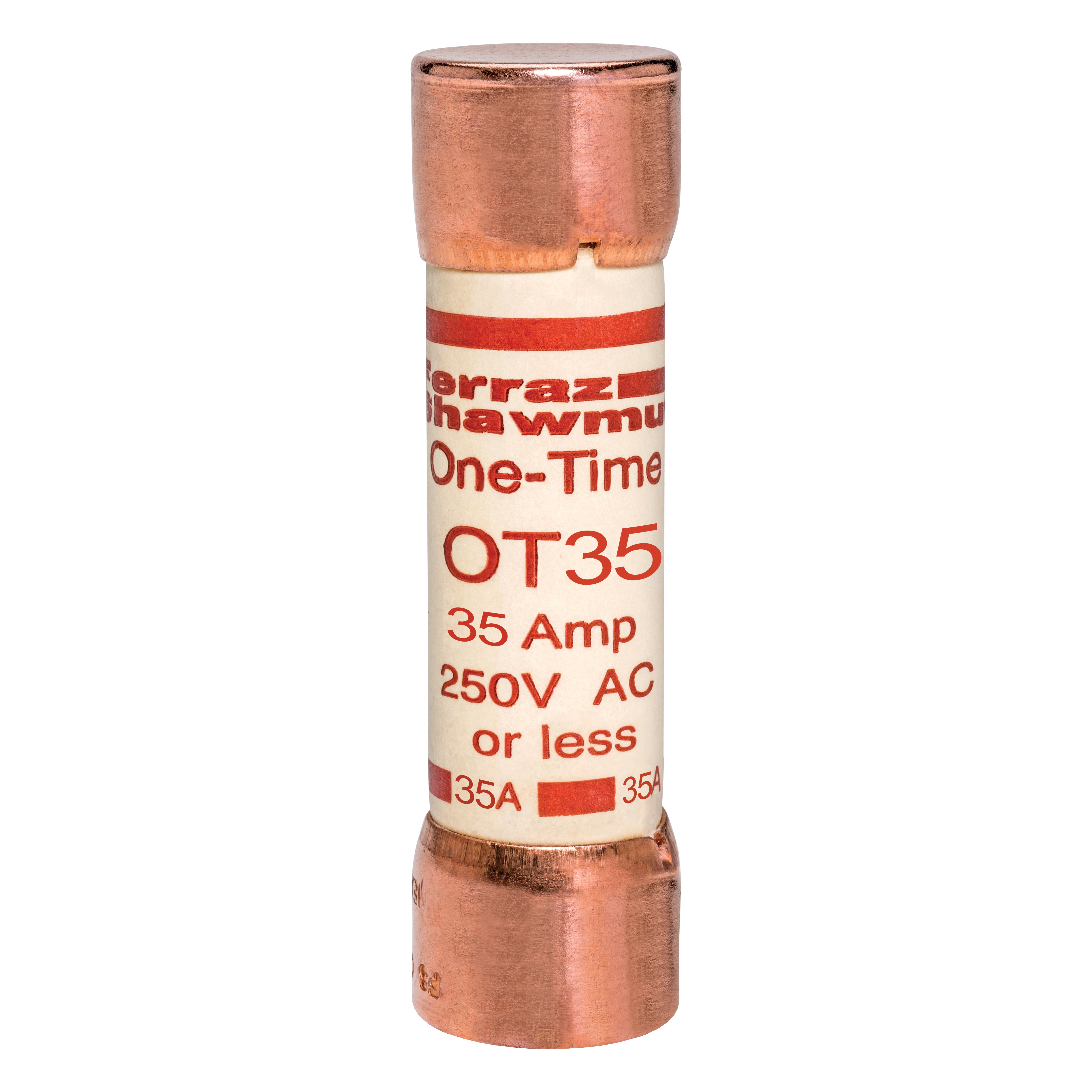 Mersen OT35 OT35 Mersen - Fuse OT - Class K5 - Fast-Acting 250VAC 250VDC 35A Ferrule Amp-Trap® Mersen OT35 OT35 Mersen - Fuse OT - Class K5 - Fast-Acting 250VAC 250VDC 35A Ferrule Amp-Trap®