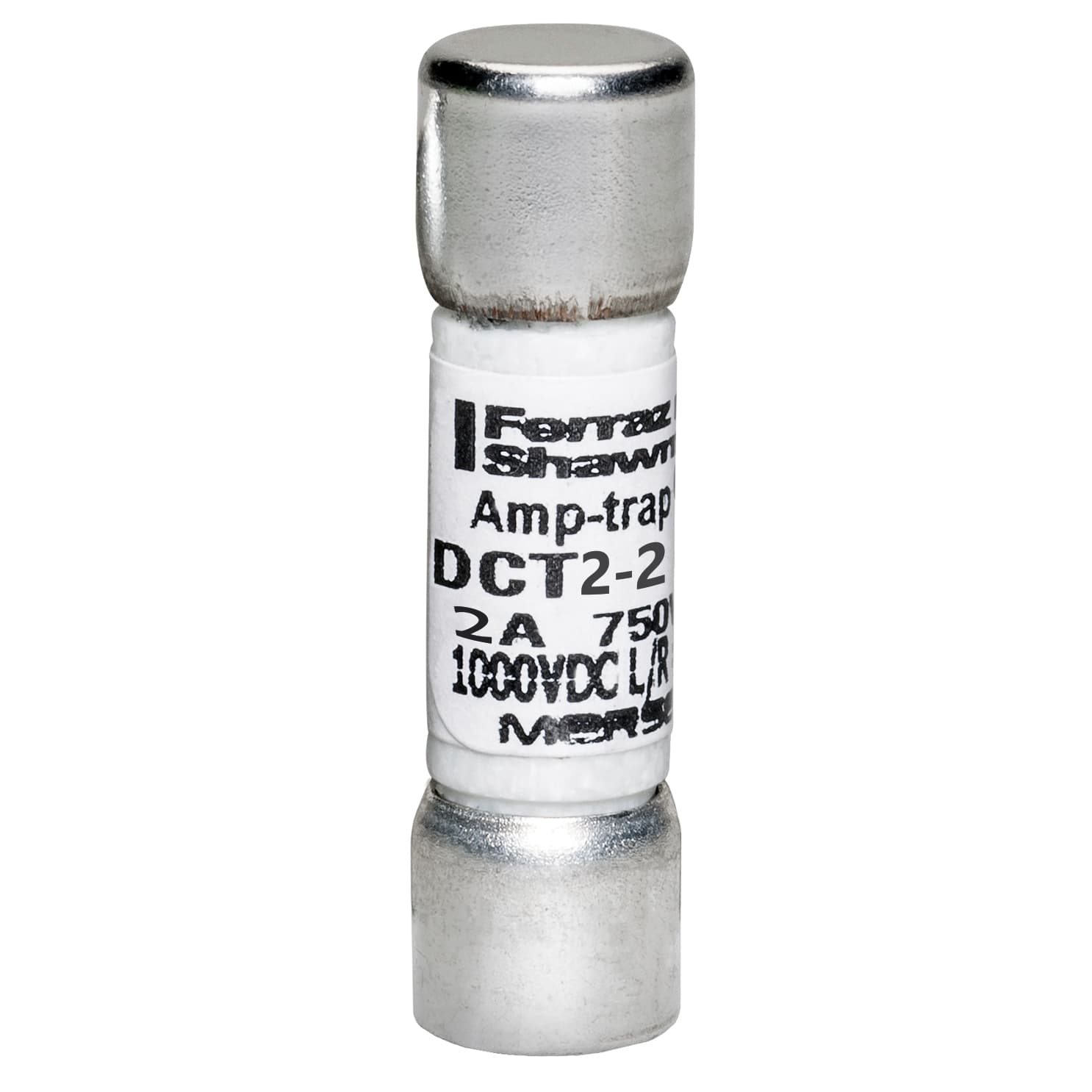 Mersen DCT2-2 DCT2-2 Mersen - Fuse DCT - Midget - Fast-Acting 750VAC 1000VDC 2A Ferrule Amp-Trap® Mersen DCT2-2 DCT2-2 Mersen - Fuse DCT - Midget - Fast-Acting 750VAC 1000VDC 2A Ferrule Amp-Trap®