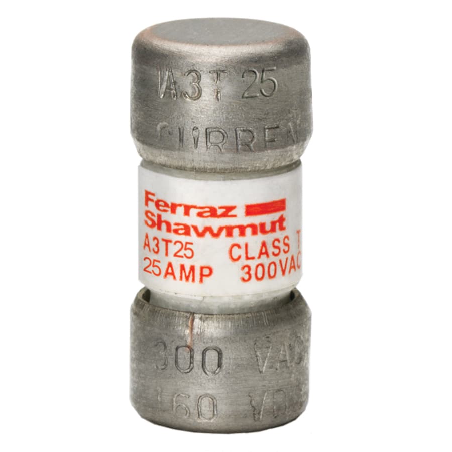 Mersen A3T25 A3T25 Mersen - Fuse A3T - Class T - Fast-Acting 300VAC 160VDC 25A Ferrule Amp-Trap® Mersen A3T25 A3T25 Mersen - Fuse A3T - Class T - Fast-Acting 300VAC 160VDC 25A Ferrule Amp-Trap®