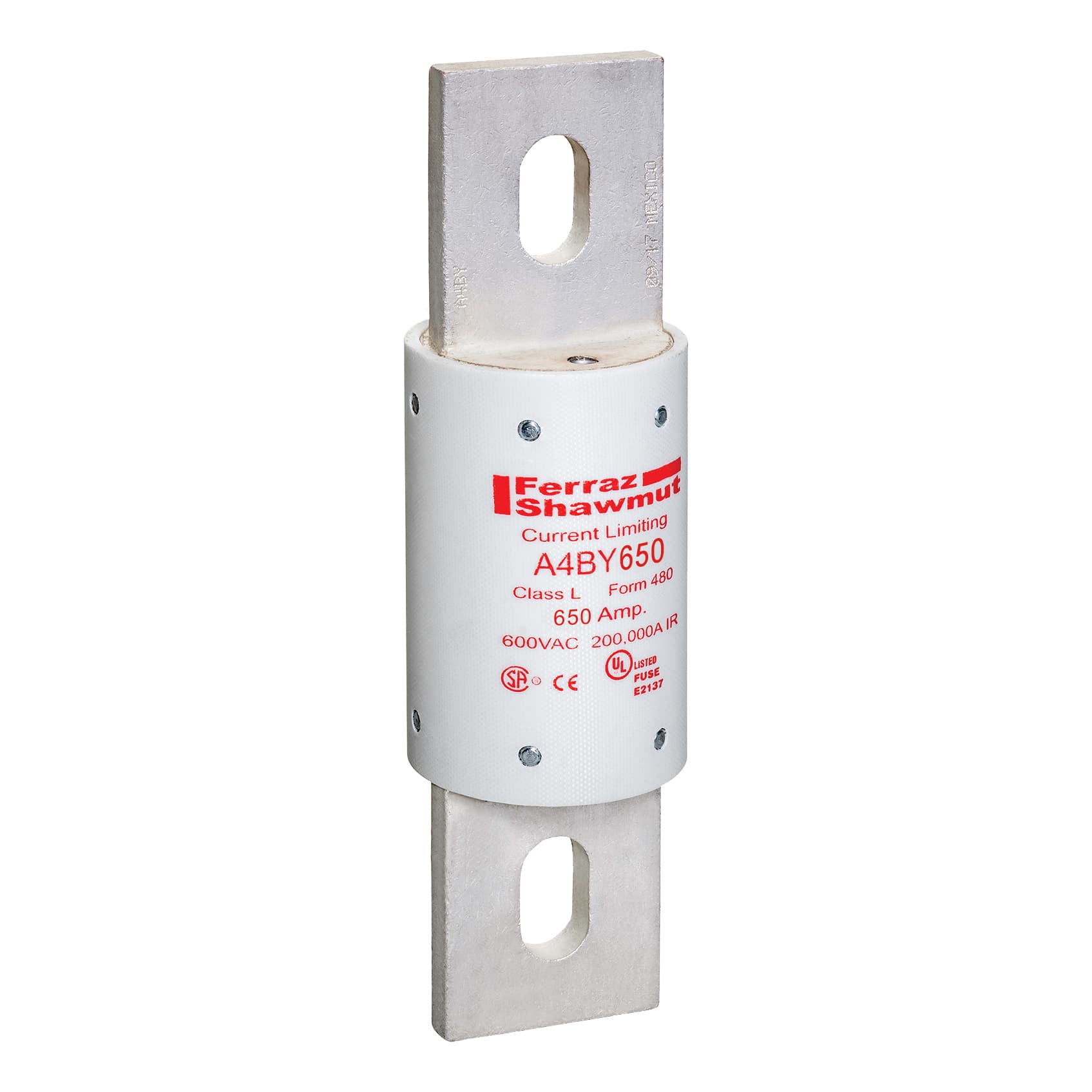 Mersen A4BY650 A4BY650 Mersen - Fuse A4BY - Class L - Time-Delay 600VAC 300VDC 650A Blade Amp-Trap® Mersen A4BY650 A4BY650 Mersen - Fuse A4BY - Class L - Time-Delay 600VAC 300VDC 650A Blade Amp-Trap®