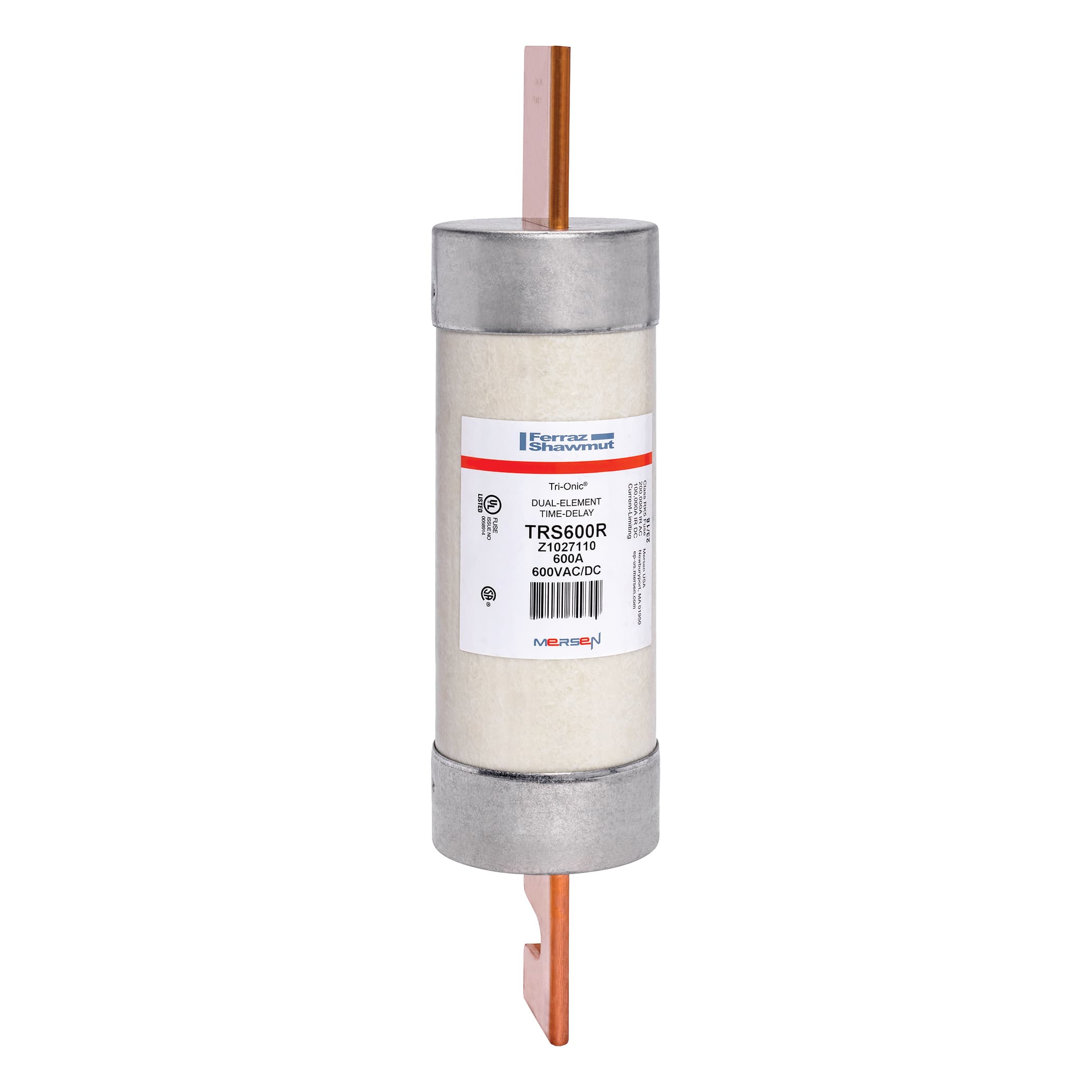 Mersen TRS600R TRS600R Mersen - Fuse TRS-R - Class RK5 - Time-Delay 600VAC 600VDC 600A Blade Tri-Onic® Mersen TRS600R TRS600R Mersen - Fuse TRS-R - Class RK5 - Time-Delay 600VAC 600VDC 600A Blade Tri-Onic®