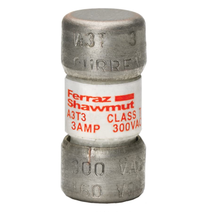 Mersen A3T3 A3T3 Mersen - Fuse A3T - Class T - Fast-Acting 300VAC 160VDC 3A Ferrule Amp-Trap® Mersen A3T3 A3T3 Mersen - Fuse A3T - Class T - Fast-Acting 300VAC 160VDC 3A Ferrule Amp-Trap®