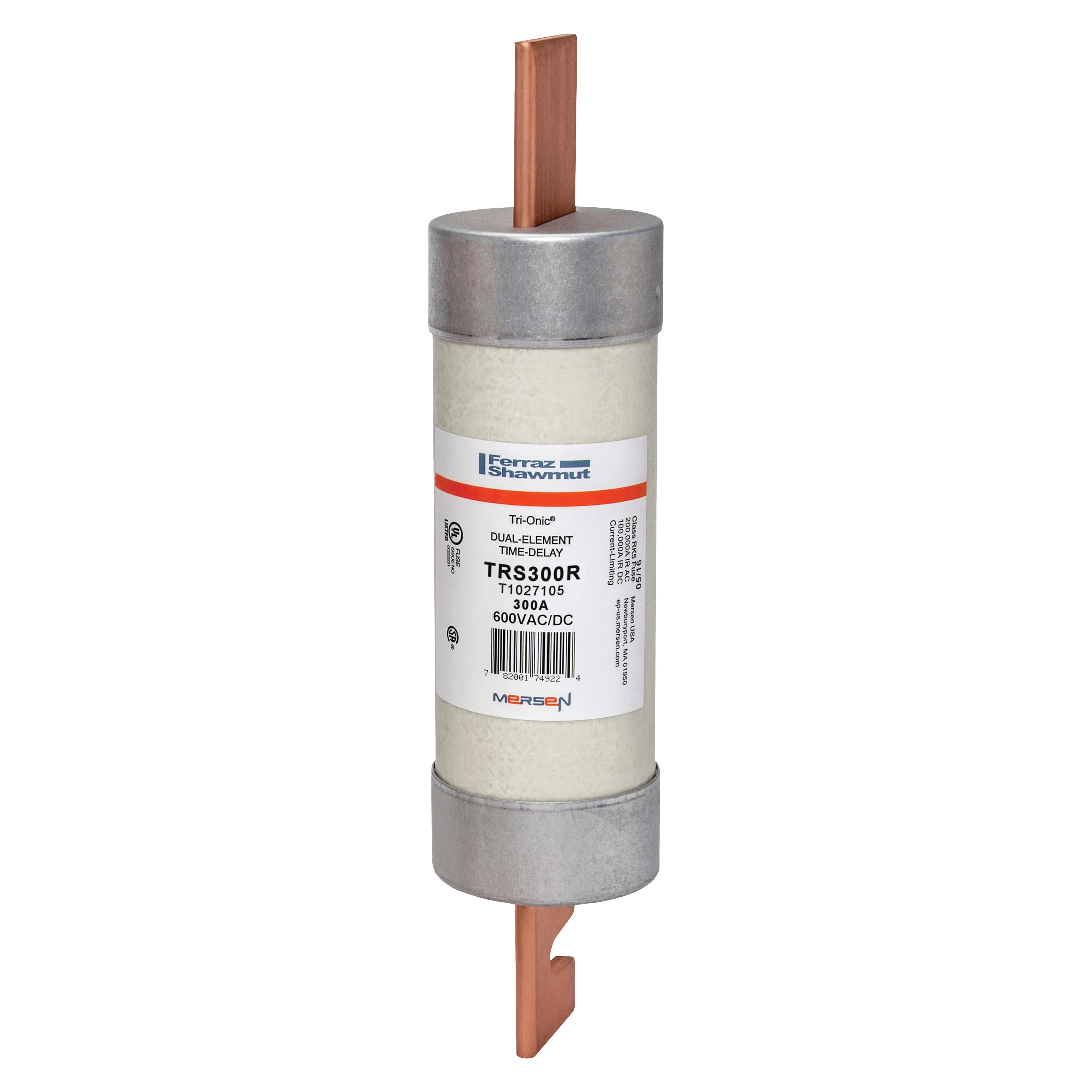 Mersen TRS300R TRS300R Mersen - Fuse TRS-R - Class RK5 - Time-Delay 600VAC 600VDC 300A Blade Tri-Onic® Mersen TRS300R TRS300R Mersen - Fuse TRS-R - Class RK5 - Time-Delay 600VAC 600VDC 300A Blade Tri-Onic®