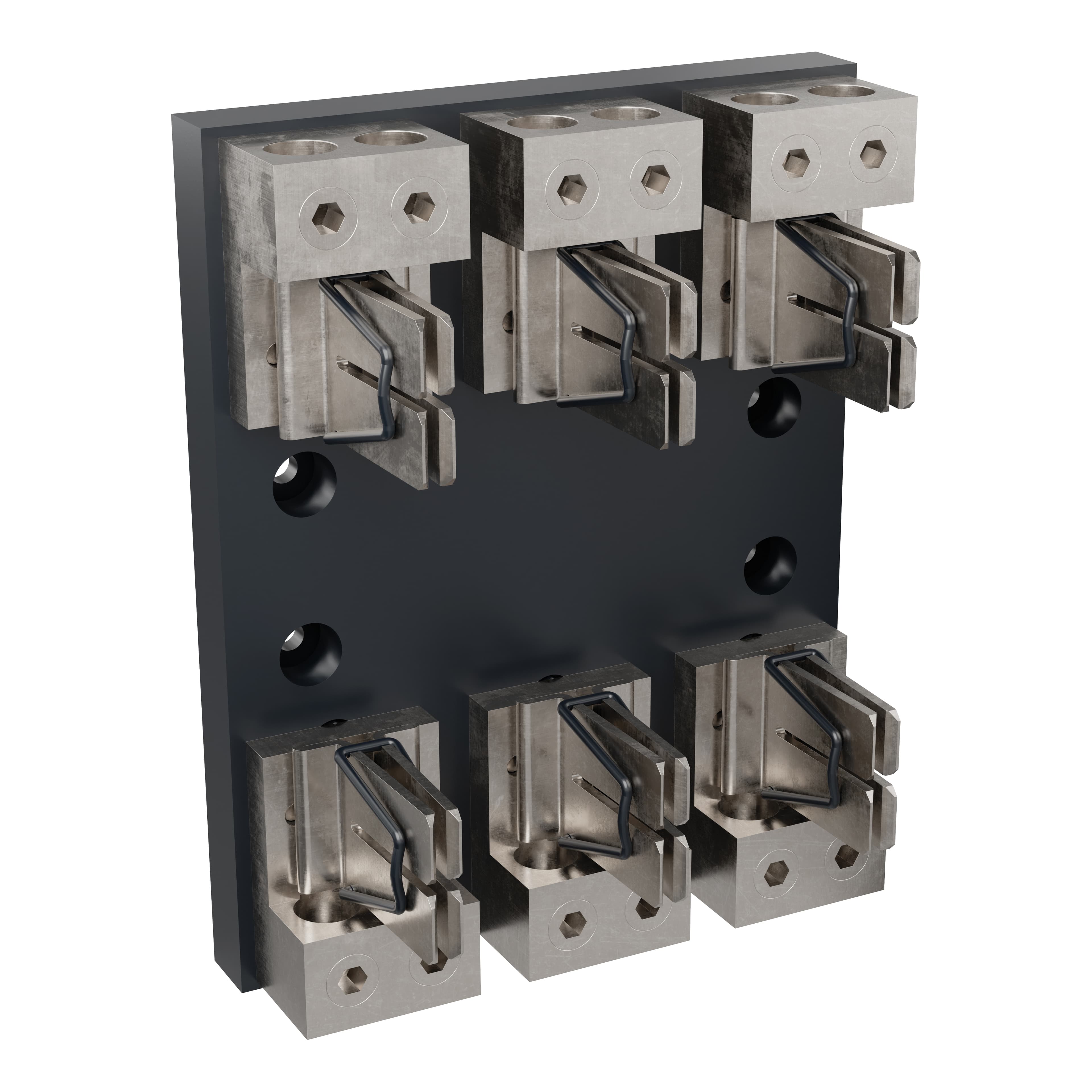 Mersen 64063J 64063J Mersen - Fuse Block 600VAC 600VDC Class J 400A 3-Pole Copper Box In-Line Clip Mersen 64063J 64063J Mersen - Fuse Block 600VAC 600VDC Class J 400A 3-Pole Copper Box In-Line Clip