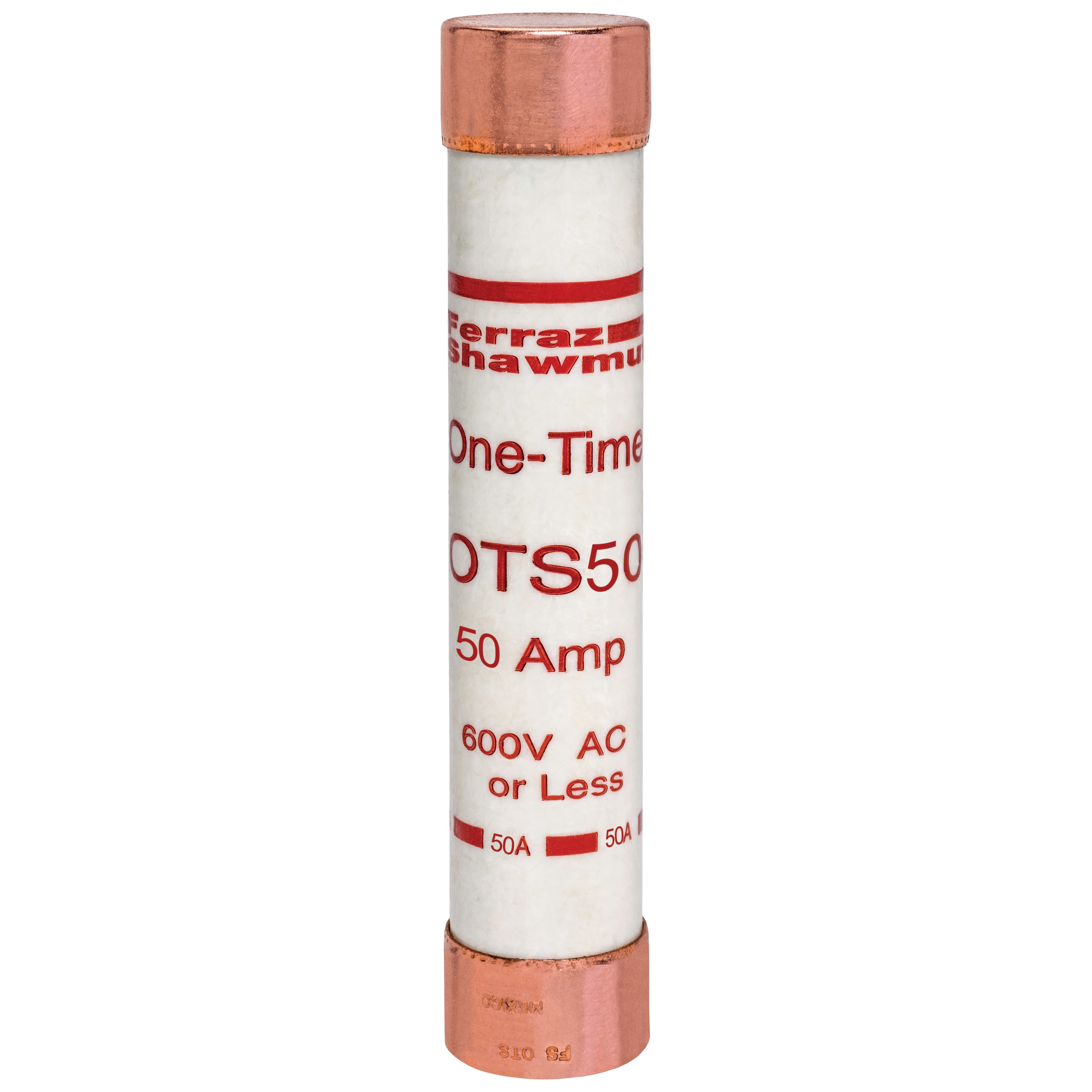 Mersen OTS50 OTS50 Mersen - Fuse OTS - Class K5 - Fast-Acting 600VAC 300VDC 50A Ferrule Amp-Trap® Mersen OTS50 OTS50 Mersen - Fuse OTS - Class K5 - Fast-Acting 600VAC 300VDC 50A Ferrule Amp-Trap®