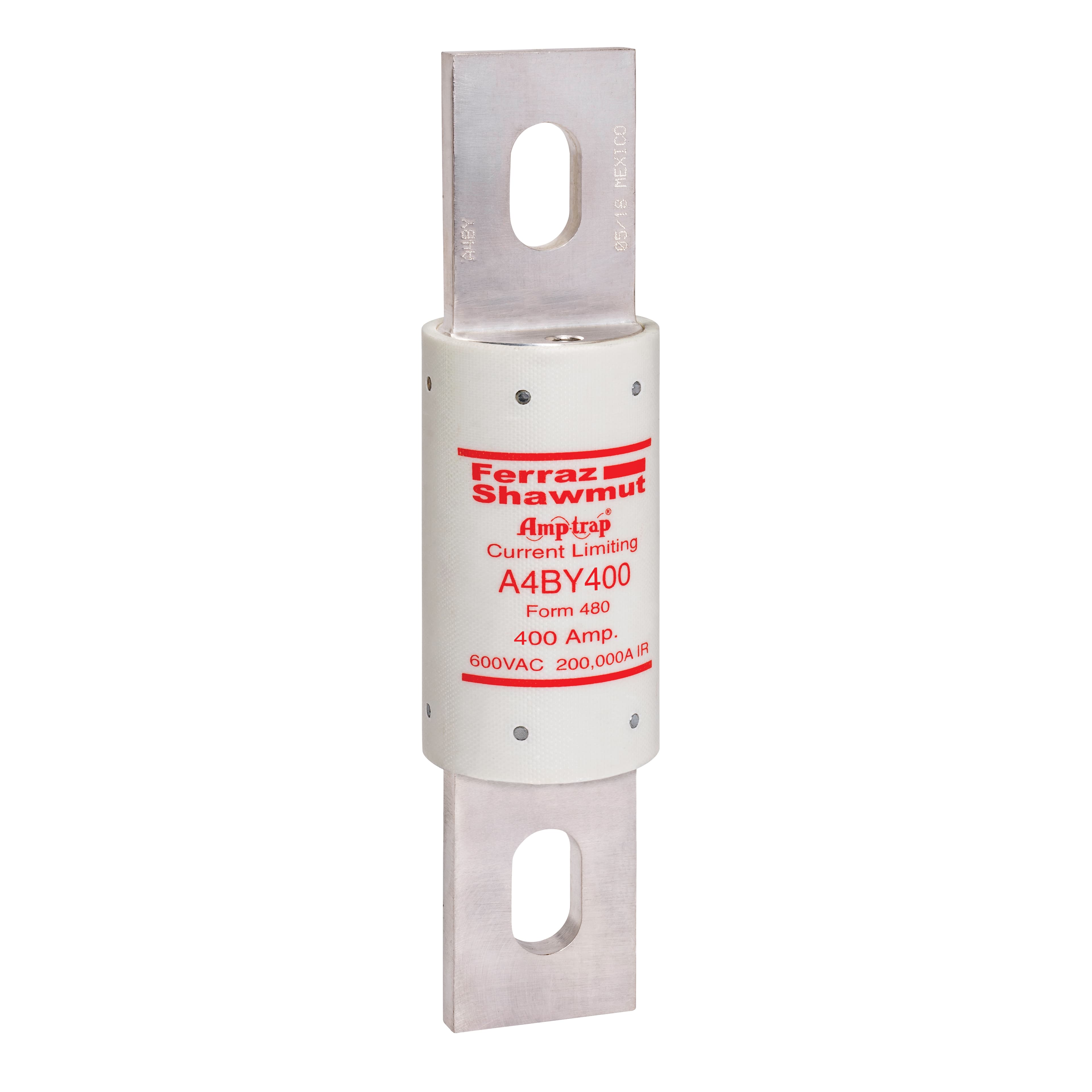 Mersen A4BY400 A4BY400 Mersen - Fuse A4BY - Class L - Time-Delay 600VAC 300VDC 400A Blade Amp-Trap® Mersen A4BY400 A4BY400 Mersen - Fuse A4BY - Class L - Time-Delay 600VAC 300VDC 400A Blade Amp-Trap®