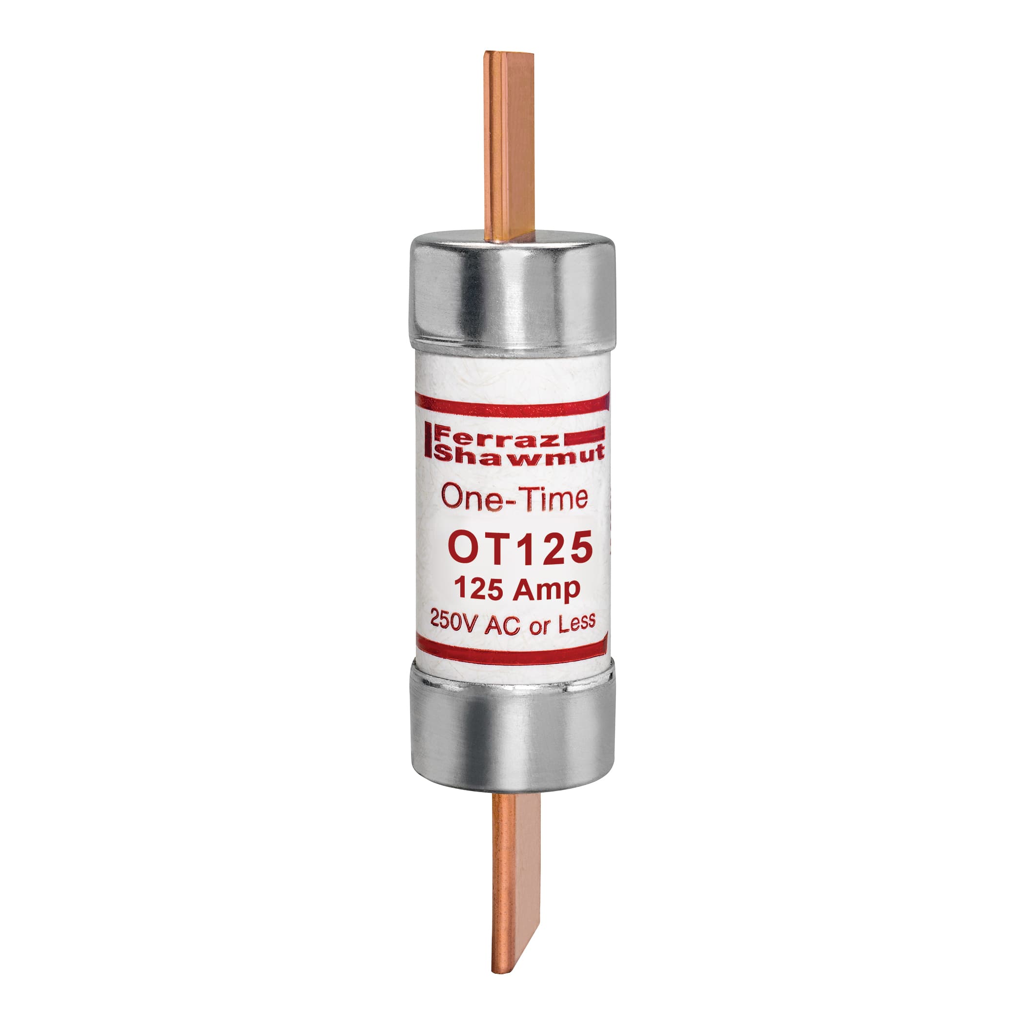 Mersen OT125 OT125 Mersen - Fuse OT - Class K5 - Fast-Acting 250VAC 250VDC 125A Blade Amp-Trap® Mersen OT125 OT125 Mersen - Fuse OT - Class K5 - Fast-Acting 250VAC 250VDC 125A Blade Amp-Trap®