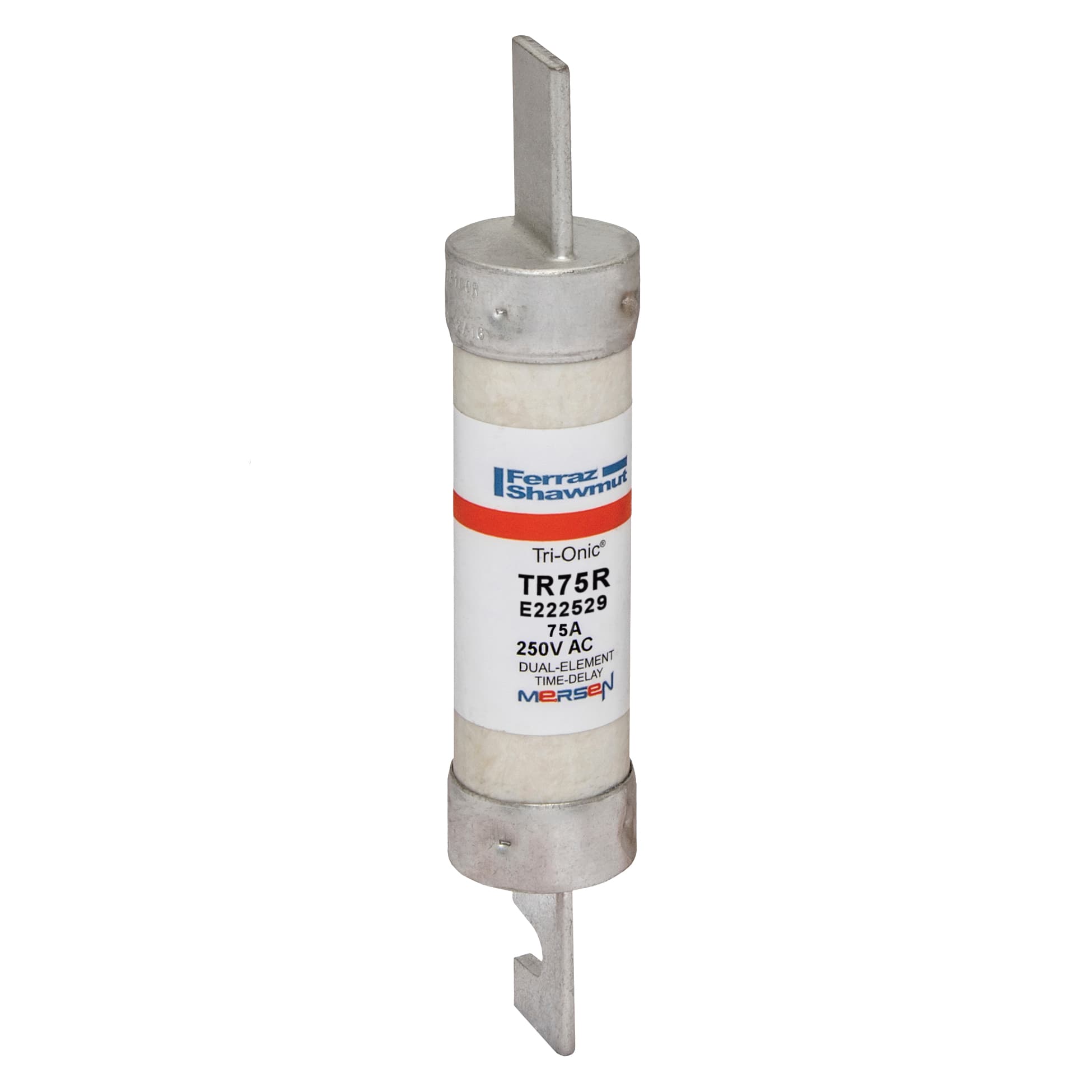 Mersen TR75R TR75R Mersen - Fuse TR-R - Class RK5 - Time-Delay 250VAC 250VDC 75A Blade Tri-Onic® Mersen TR75R TR75R Mersen - Fuse TR-R - Class RK5 - Time-Delay 250VAC 250VDC 75A Blade Tri-Onic®