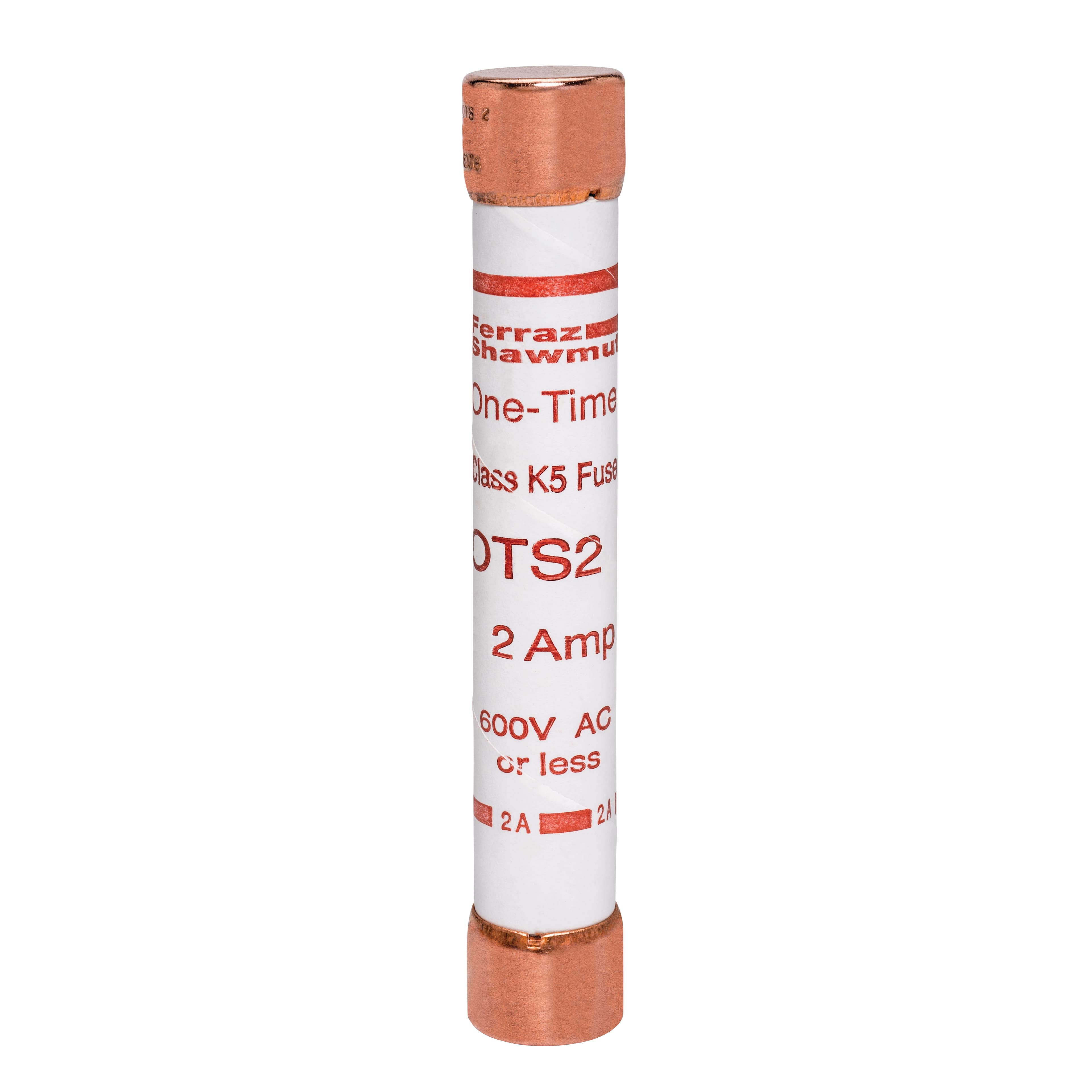 Mersen OTS2 OTS2 Mersen - Fuse OTS - Class K5 - Fast-Acting 600VAC 300VDC 2A Ferrule Amp-Trap® Mersen OTS2 OTS2 Mersen - Fuse OTS - Class K5 - Fast-Acting 600VAC 300VDC 2A Ferrule Amp-Trap®