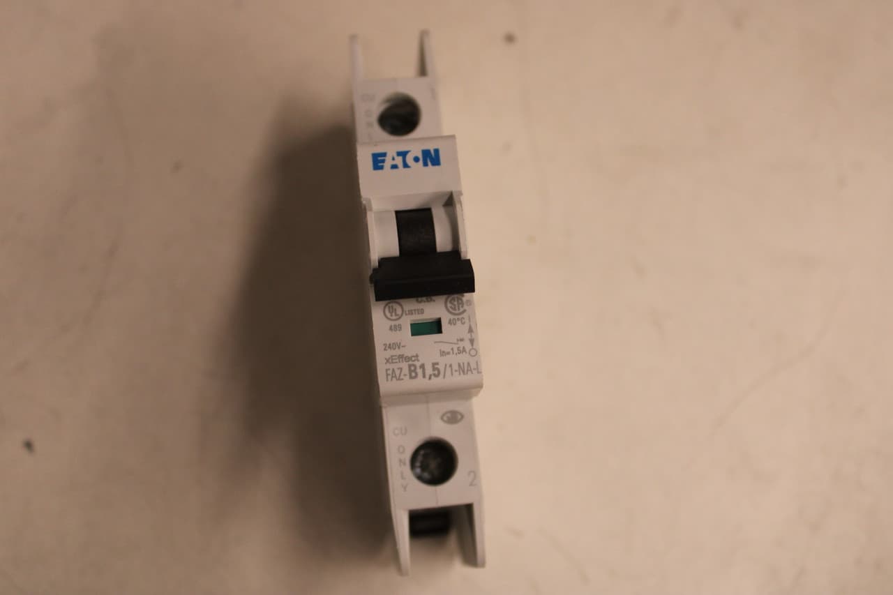 Eaton FAZ-B1.5/1-NA-L-SP Eaton FAZ-B1.5/1-NA-L-SP Din Rail Mounted Circuit Breakers EA Eaton FAZ-B1.5/1-NA-L-SP Eaton FAZ-B1.5/1-NA-L-SP Din Rail Mounted Circuit Breakers EA