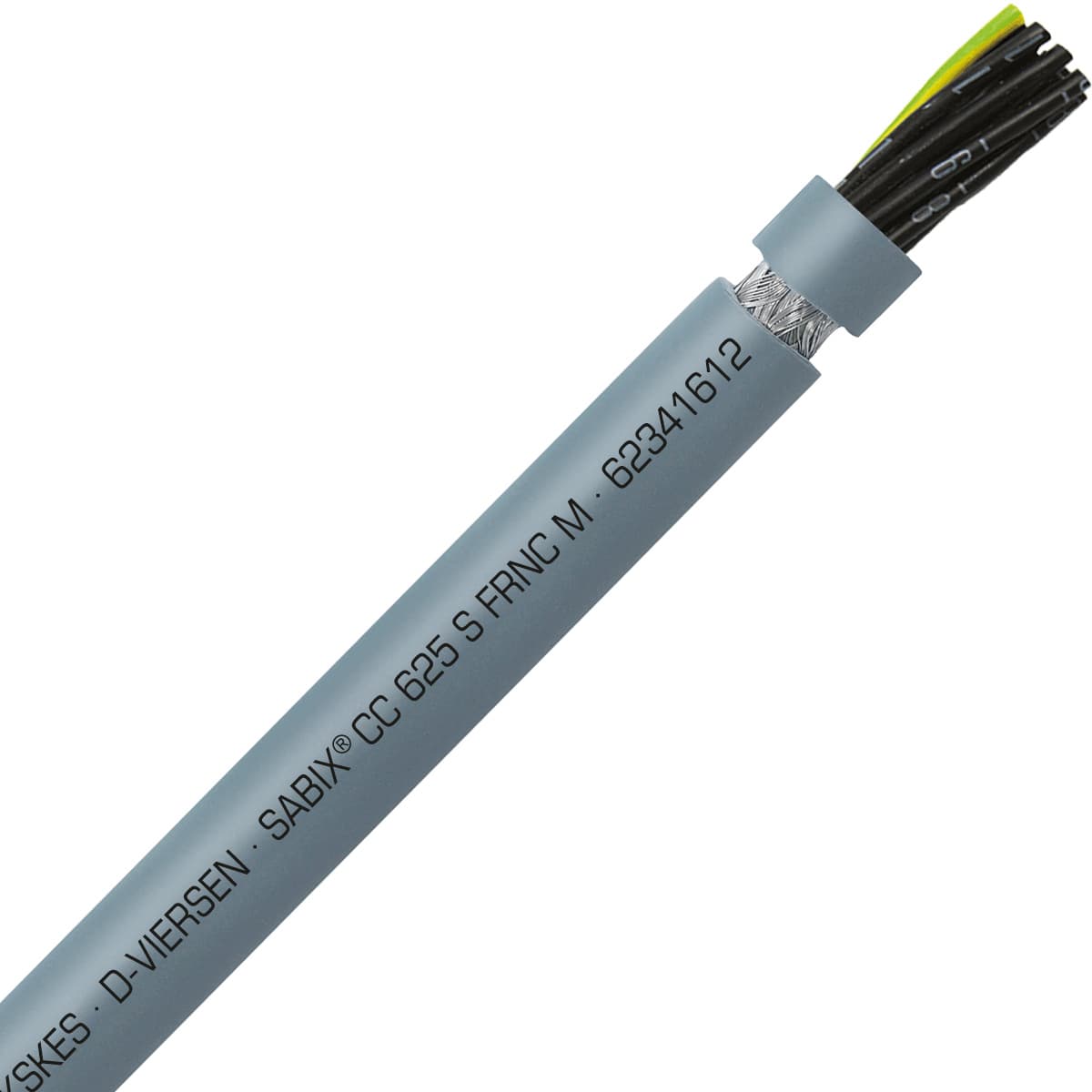 SAB 62341612 SABIX CC 625 S FRNC M - 16 AWG/12c, shielded halogen-free flame retardant flexible control cable, UL, CSA, CE, RoHS SAB 62341612 SABIX CC 625 S FRNC M - 16 AWG/12c, shielded halogen-free flame retardant flexible control cable, UL, CSA, CE, RoHS