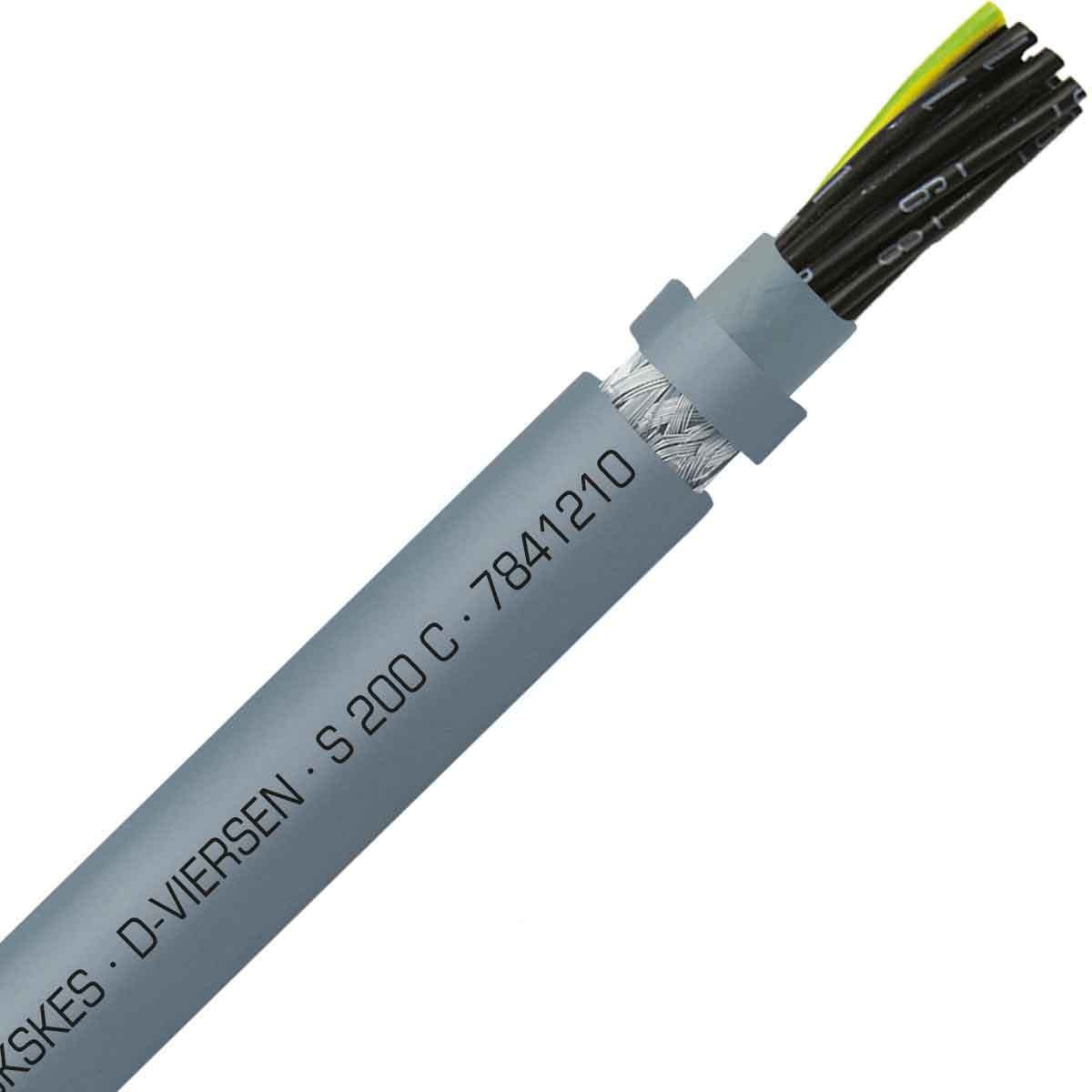 SAB 7841210 S 200 C - 18 AWG/12c, shielded halogen free continuous flex oil resistant control cable, CE, RoHS SAB 7841210 S 200 C - 18 AWG/12c, shielded halogen free continuous flex oil resistant control cable, CE, RoHS