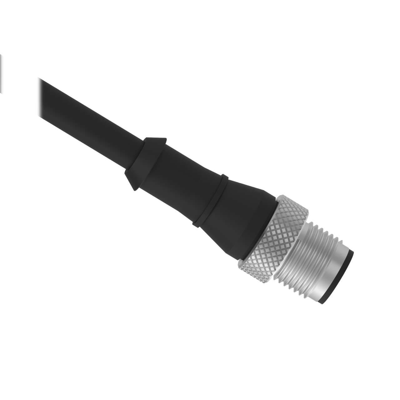 Banner MQDMC-506 Cordset: Single Ended M12; 5-pin Straight Male; 2.04 m 5x22 Black PVC Jacket; Nickel-Plated Brass Coupling Nut Banner MQDMC-506 Cordset: Single Ended M12; 5-pin Straight Male; 2.04 m 5x22 Black PVC Jacket; Nickel-Plated Brass Coupling Nut