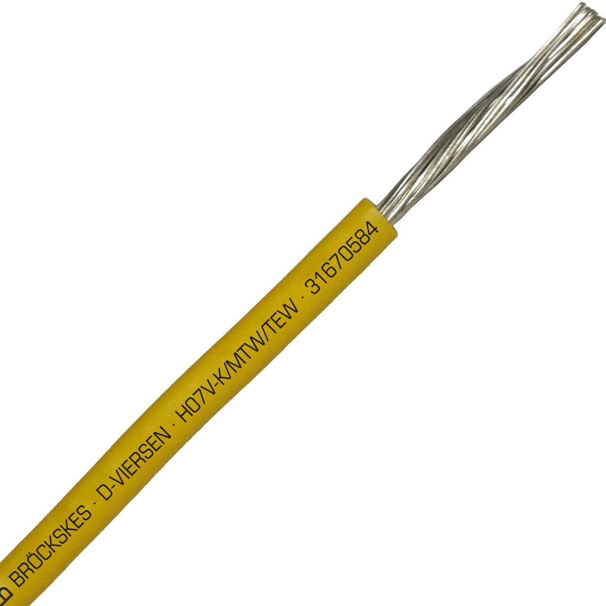 SAB 31670584 H07V-K/MTW/TEW- (UL/CSA/CE) - 14 AWG hook-up wire, Yellow SAB 31670584 H07V-K/MTW/TEW- (UL/CSA/CE) - 14 AWG hook-up wire, Yellow