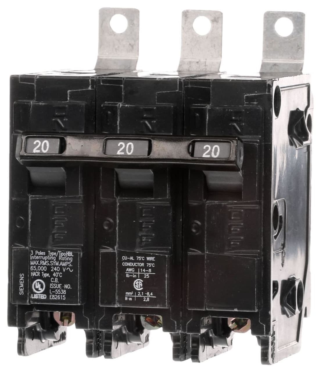 Siemens B320HH Siemens B320HH Miniature Circuit Breakers (MCBs) 3P 20A Siemens B320HH Siemens B320HH Miniature Circuit Breakers (MCBs) 3P 20A