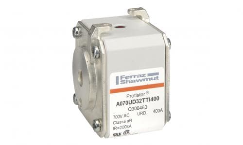 Mersen Q300463 Q300463 Mersen - Square Body High-Speed Fuse Protistor® Size 32 aR 690VAC IEC 700VAC UL 400A With Striker Flush ends UNC threads Mersen Q300463 Q300463 Mersen - Square Body High-Speed Fuse Protistor® Size 32 aR 690VAC IEC 700VAC UL 400A With Striker Flush ends UNC threads