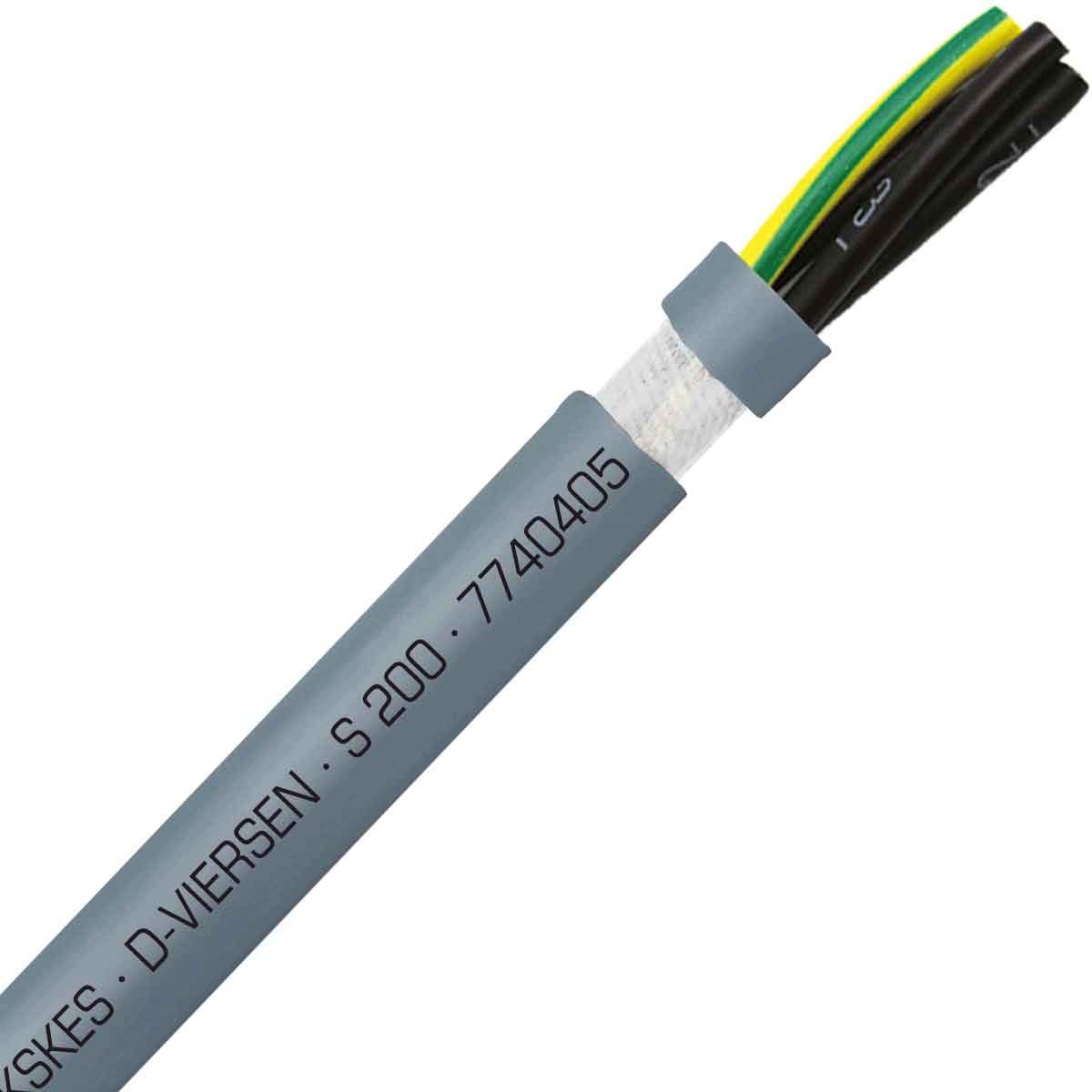 SAB 7740405 S 200 - 20 AWG/4c, halogen free continuous flex oil resistant data & control cable, CE, RoHS SAB 7740405 S 200 - 20 AWG/4c, halogen free continuous flex oil resistant data & control cable, CE, RoHS