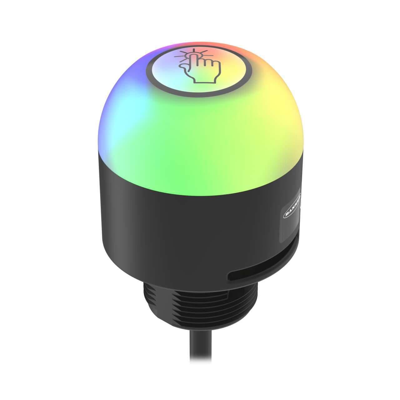 Banner K50PTKAQP K50 Pro Touch with IO-Link Series: RGB Touch Sensor with Audible; 18-30 V dc; Polycarbonate; IP67 IP69K; Multicolor; 150 mm (6 in) 4-pin M12 PVC Pigtail QD Banner K50PTKAQP K50 Pro Touch with IO-Link Series: RGB Touch Sensor with Audible; 18-30 V dc; Polycarbonate; IP67 IP69K; Multicolor; 150 mm (6 in) 4-pin M12 PVC Pigtail QD