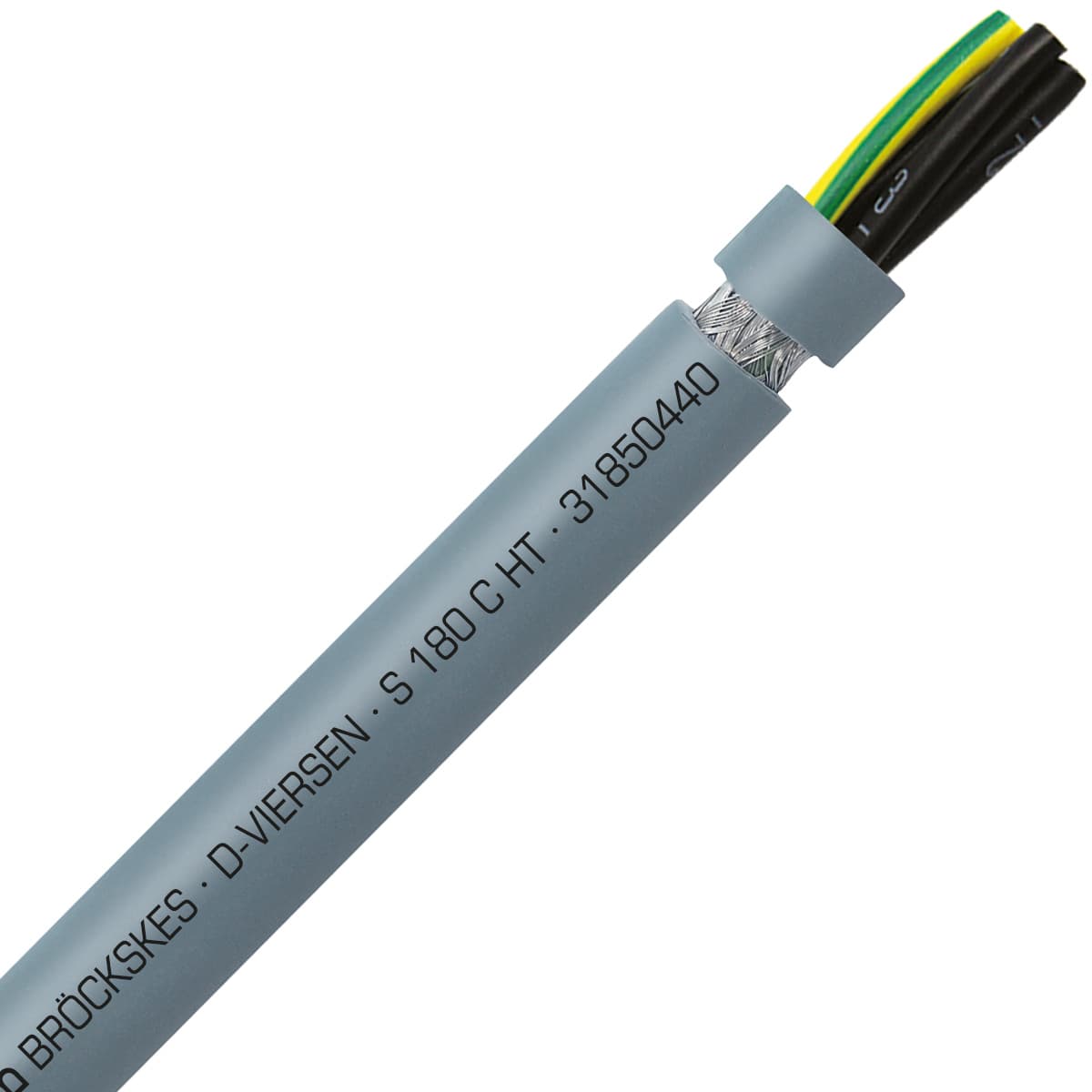 SAB 31850440 S 180 C HT - 12 AWG/4c, high temperature silicone continuous flex shielded control, CE, RoHS SAB 31850440 S 180 C HT - 12 AWG/4c, high temperature silicone continuous flex shielded control, CE, RoHS