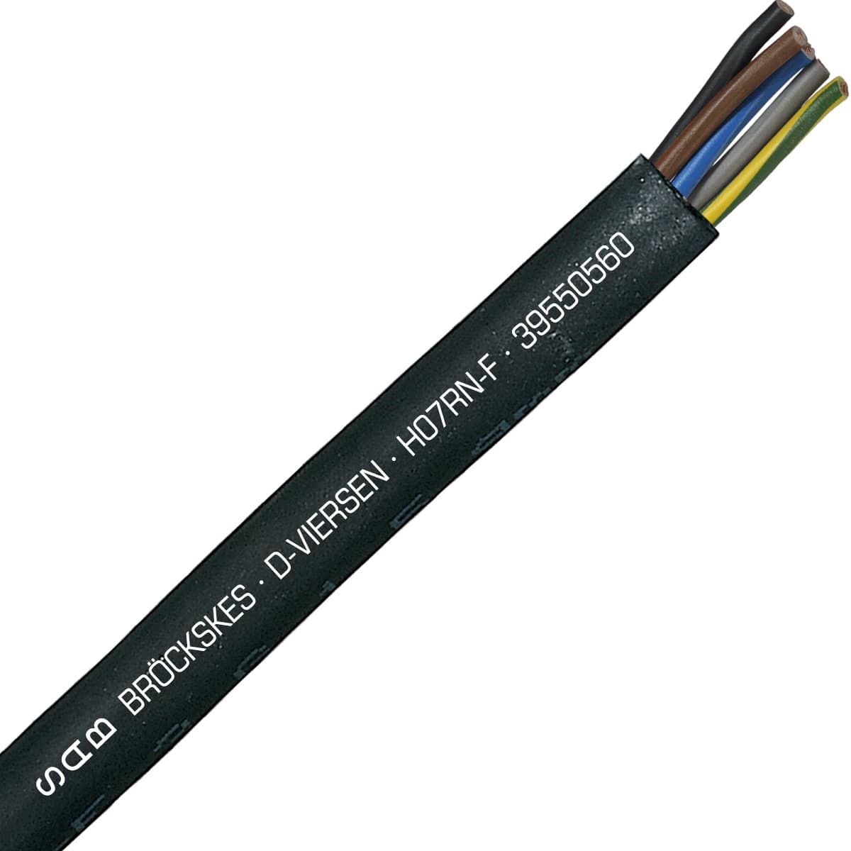 SAB 39550560 H07RN-F - 10 AWG/5c, heavy duty neoprene harmonized cordage, CE SAB 39550560 H07RN-F - 10 AWG/5c, heavy duty neoprene harmonized cordage, CE