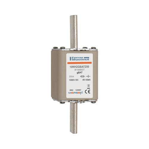 Mersen B1068627 NH fuse-links gBAT 1000VDC, size 2, 250A Mersen B1068627 NH fuse-links gBAT 1000VDC, size 2, 250A
