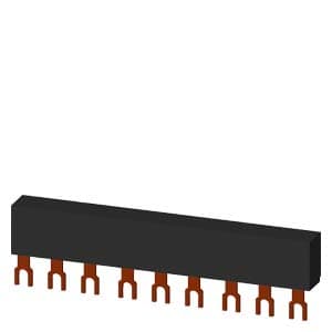 Siemens 3RV1915-1BB 3-phase busbars Modular spacing 45 mm for 3 switches Fork shape connections Siemens 3RV1915-1BB 3-phase busbars Modular spacing 45 mm for 3 switches Fork shape connections
