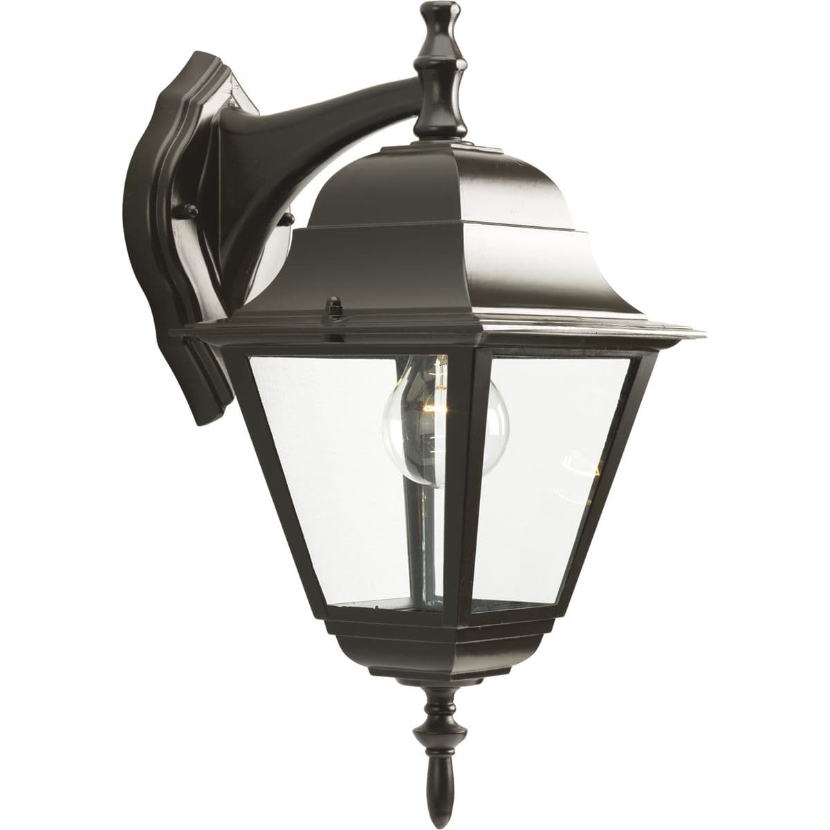 Hubbell HS71007-125 Add instant curb appeal to your home with this tasteful one-light medium wall lantern. Clear flat glass panels are outlined in a classic Bronze finish to allow for optimal light output. ; Bronze finish ; Clear flat glass panels ; Easy way to add curb app Hubbell HS71007-125 Add instant curb appeal to your home with this tasteful one-light medium wall lantern. Clear flat glass panels are outlined in a classic Bronze finish to allow for optimal light output. ; Bronze finish ; Clear flat glass panels ; Easy way to add curb app