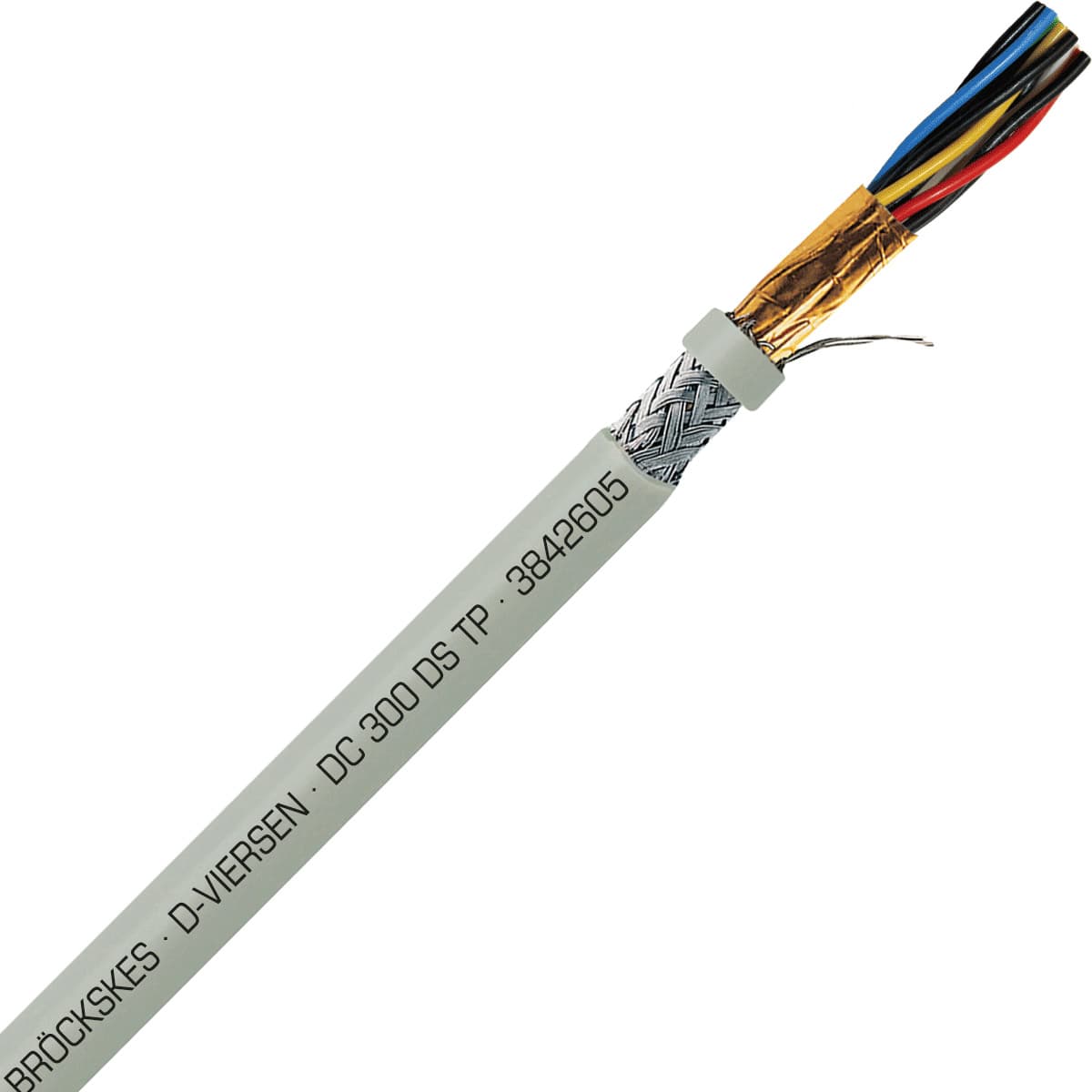 SAB 3842605 DC 300 DS TP- 26 AWG/5pr, multi-paired double shielded PVC signal and control cable, AWM SAB 3842605 DC 300 DS TP- 26 AWG/5pr, multi-paired double shielded PVC signal and control cable, AWM