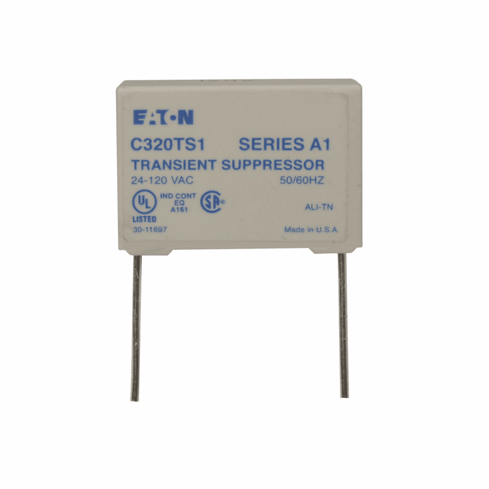 Eaton C320TS1 C320TS1 Eaton - Transient Suppressor Kits, NEMA Sizes 00-2, IEC Sizes A-K, Used on Starter and Contactors, 24/120V coil voltage Eaton C320TS1 C320TS1 Eaton - Transient Suppressor Kits, NEMA Sizes 00-2, IEC Sizes A-K, Used on Starter and Contactors, 24/120V coil voltage