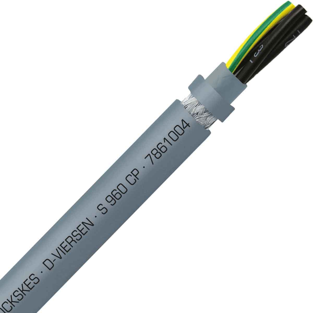 SAB 7861004 S 960 CP - 10 AWG/4c, shielded oil resistant continuous flex PUR data cable, UL, CSA, CE, RoHS SAB 7861004 S 960 CP - 10 AWG/4c, shielded oil resistant continuous flex PUR data cable, UL, CSA, CE, RoHS