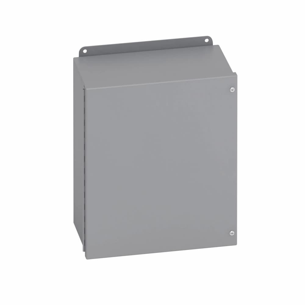 Eaton 12126-12CHSC Eaton B-Line series JIC panel enclosure, 12" height, 6" length, 12" width, NEMA 12, Hinged cover, 12CHSC enclosure, Wall mount, Small single door, External mounting feet, Carbon steel, Oil-resistant gasket Eaton 12126-12CHSC Eaton B-Line series JIC panel enclosure, 12" height, 6" length, 12" width, NEMA 12, Hinged cover, 12CHSC enclosure, Wall mount, Small single door, External mounting feet, Carbon steel, Oil-resistant gasket