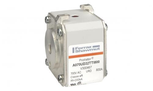 Mersen V300467 V300467 Mersen - Square Body High-Speed Fuse Protistor® Size 32 aR 690VAC IEC 700VAC UL 800A With Striker Flush ends UNC threads Mersen V300467 V300467 Mersen - Square Body High-Speed Fuse Protistor® Size 32 aR 690VAC IEC 700VAC UL 800A With Striker Flush ends UNC threads