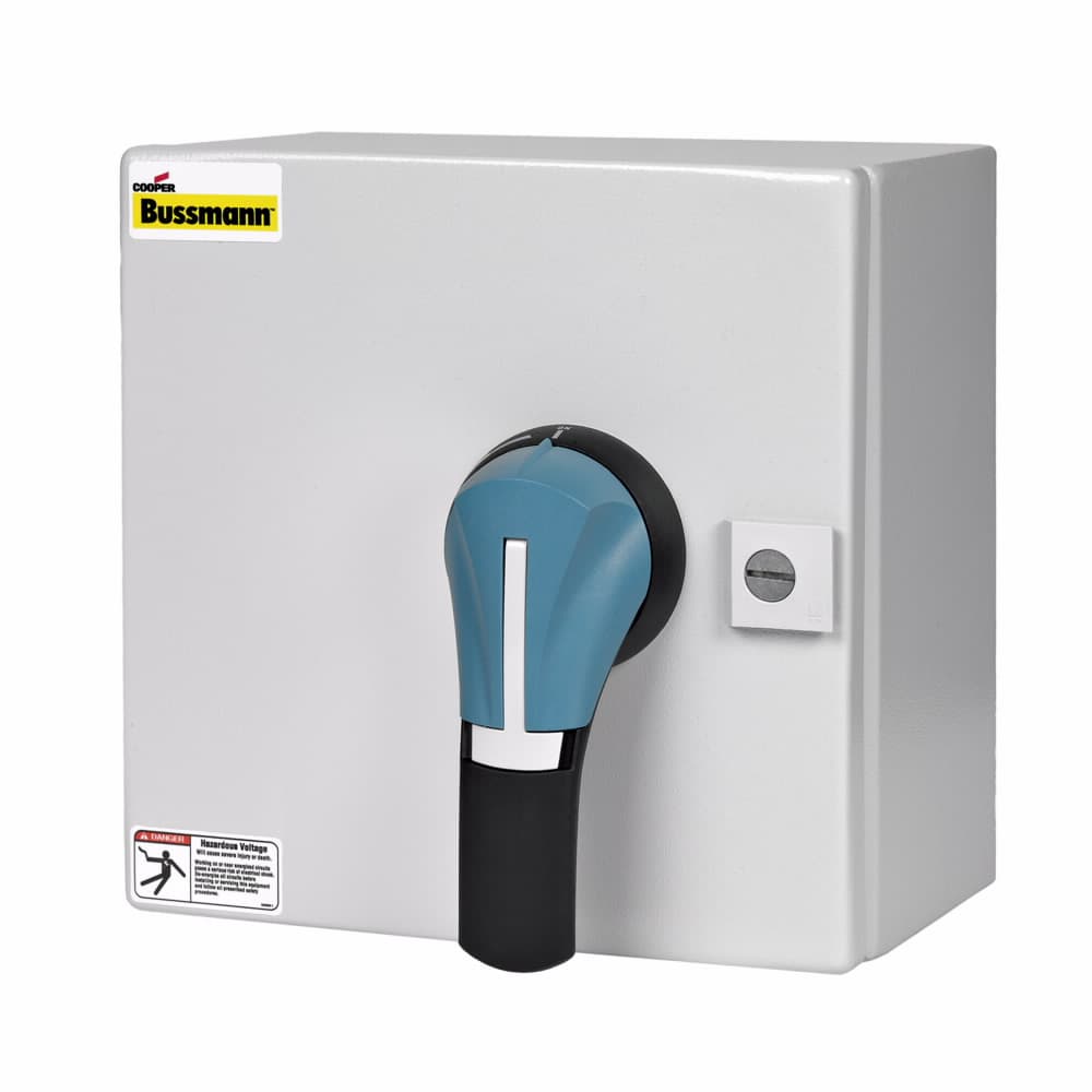 Eaton ER3R-25N3PR Eaton Bussmann series enclosed rotary disconnect switch, Non-fused, Pistol handle, 600V, 25A, Red, NEMA rating 3R Eaton ER3R-25N3PR Eaton Bussmann series enclosed rotary disconnect switch, Non-fused, Pistol handle, 600V, 25A, Red, NEMA rating 3R