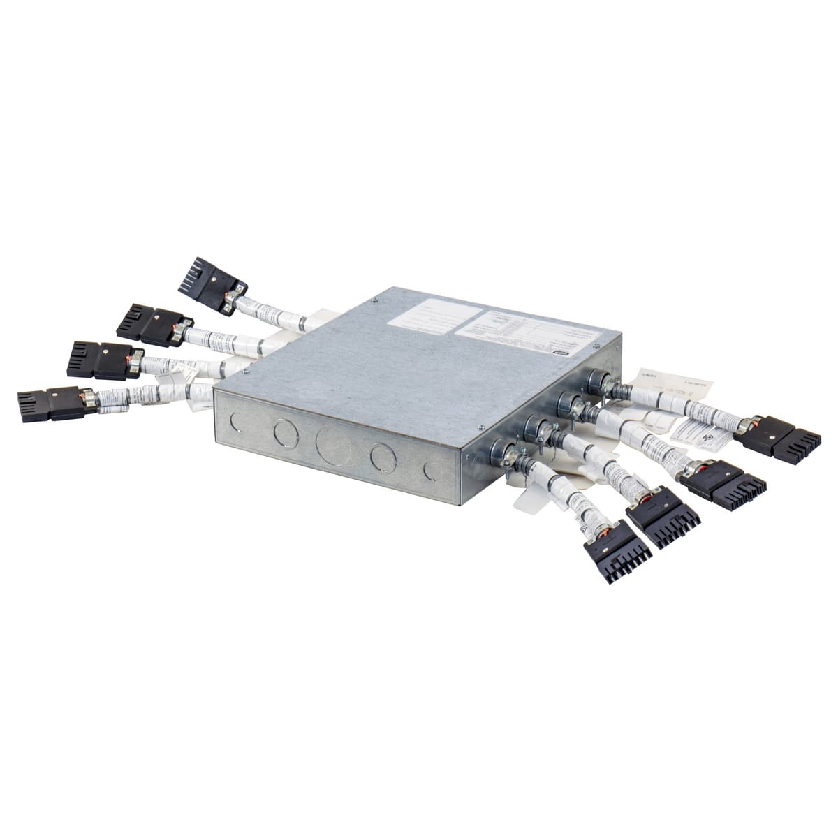 Hubbell ZB111C1W4TC Raised Access Floorboxes, CONNEXION Zone Distribution System, 2.0 Zone Boxes, 111 Wiring Configuration, (4) Output Whips, (1) Circuit, (1) Circuit per Whip, Terminal Block ; 3" Box Depth ; Multiple Concentric Knockouts ; Pregalvanzied Steel Box and Cover Hubbell ZB111C1W4TC Raised Access Floorboxes, CONNEXION Zone Distribution System, 2.0 Zone Boxes, 111 Wiring Configuration, (4) Output Whips, (1) Circuit, (1) Circuit per Whip, Terminal Block ; 3" Box Depth ; Multiple Concentric Knockouts ; Pregalvanzied Steel Box and Cover