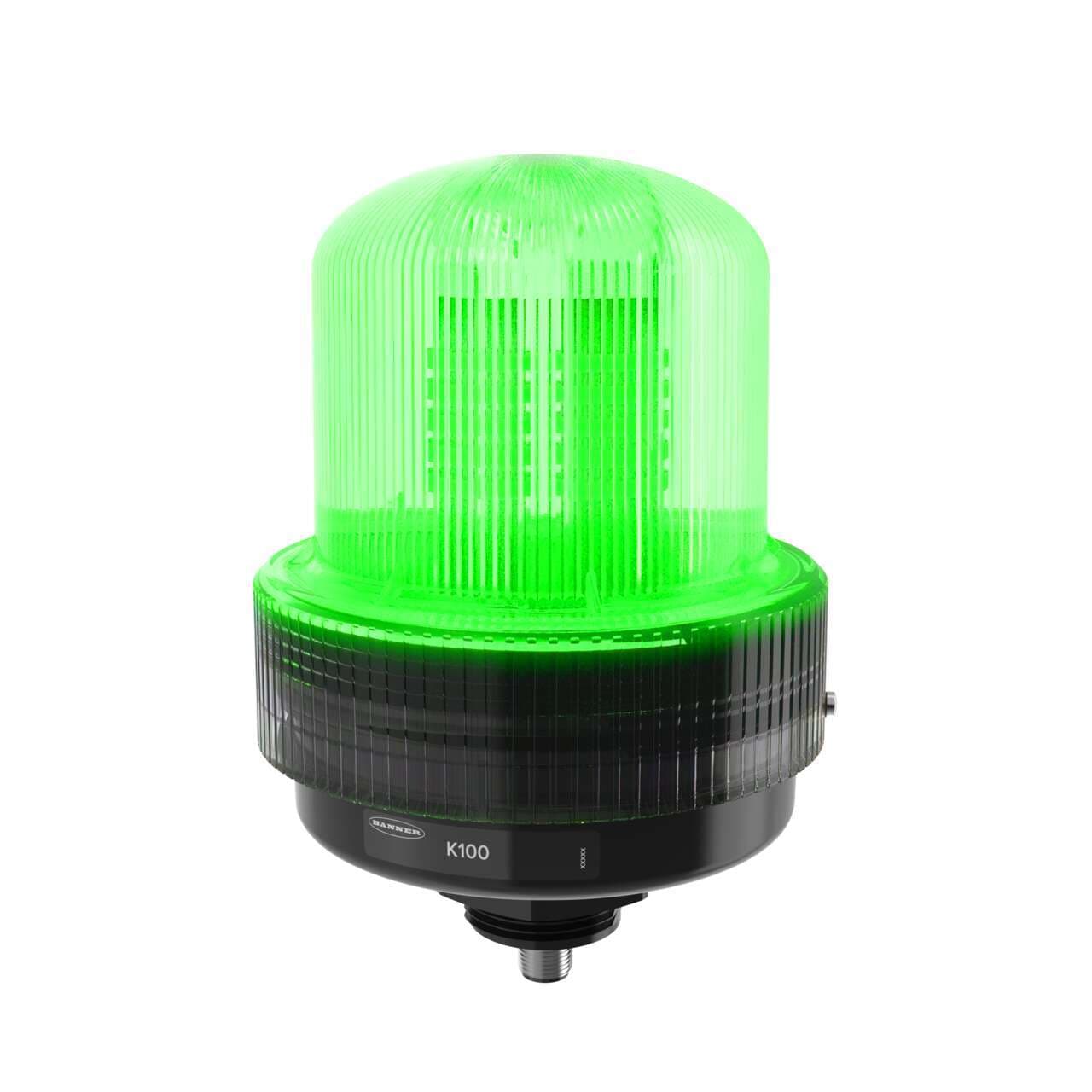 Banner K100PBLNGYRQ Banner K100PBLNGYRQ - K100 Pro Hazardous Daylight Visible: 3-Color Beacon; 12-48 V dc; Polycarbonate; IP66, IP69K; Green, Yellow, Red; 5-pin M12 Integral QD Banner K100PBLNGYRQ Banner K100PBLNGYRQ - K100 Pro Hazardous Daylight Visible: 3-Color Beacon; 12-48 V dc; Polycarbonate; IP66, IP69K; Green, Yellow, Red; 5-pin M12 Integral QD