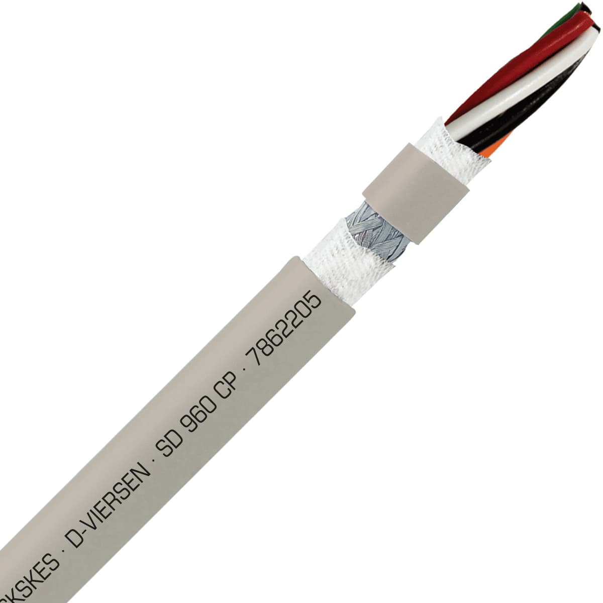 SAB 7862205 SD 960 CP - 22 AWG/5c, shielded oil resistant continuous flex PUR data cable, UL, CSA, CE, RoHS SAB 7862205 SD 960 CP - 22 AWG/5c, shielded oil resistant continuous flex PUR data cable, UL, CSA, CE, RoHS