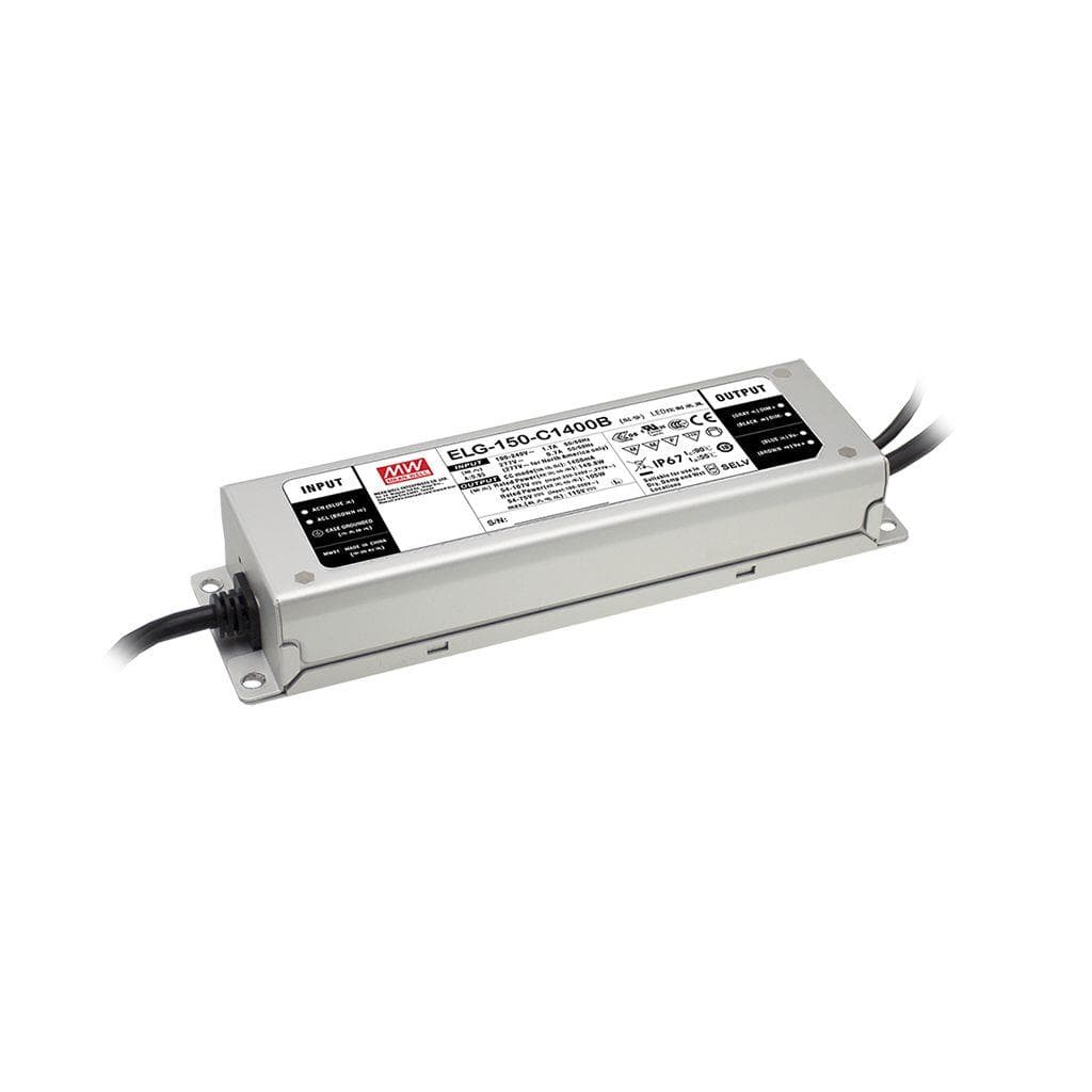 MEAN WELL ELG-150-C2100AB AC-DC Single output LED Driver (CC) with PFC; Output 72Vdc at 2.1A; Dimming with 0-10Vdc 10V PWM resistance; IP65; Io adjustable through built-in potentiometer MEAN WELL ELG-150-C2100AB AC-DC Single output LED Driver (CC) with PFC; Output 72Vdc at 2.1A; Dimming with 0-10Vdc 10V PWM resistance; IP65; Io adjustable through built-in potentiometer