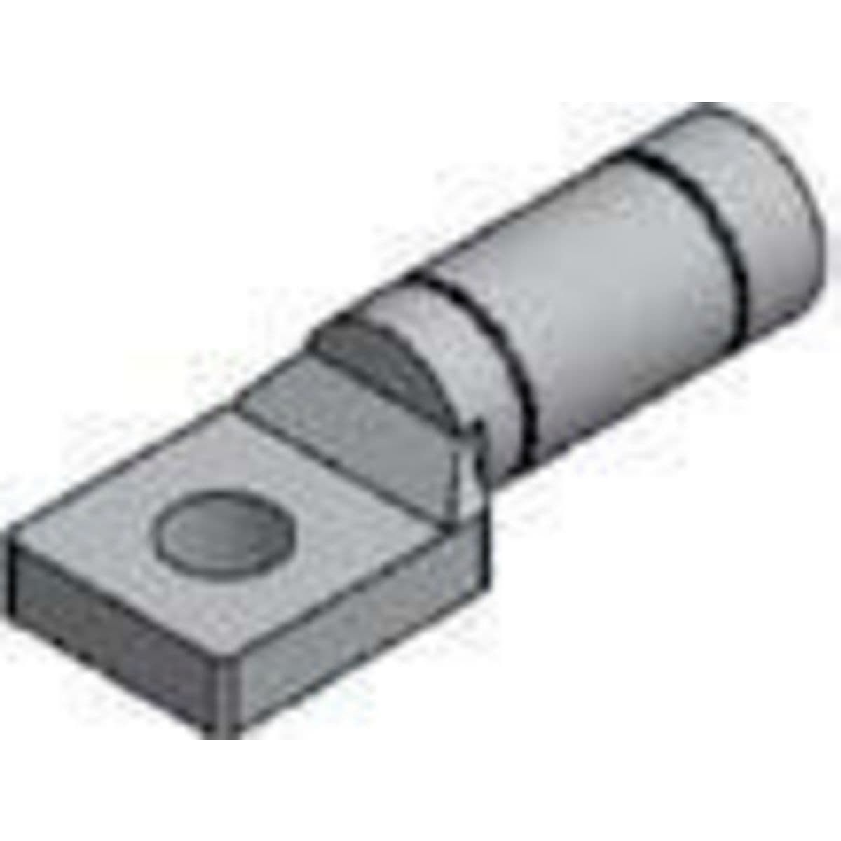 Hubbell AD1/0 Aluminum One-Hole Terminal Lugs ; Standard mounting hole diameter is .562” for 1/2” bolts ; The end wall within the cable socket of this design is solid and pressure tight ; Connectors are pre-filled and plugged with electrical joint compound ; Marked wi Hubbell AD1/0 Aluminum One-Hole Terminal Lugs ; Standard mounting hole diameter is .562” for 1/2” bolts ; The end wall within the cable socket of this design is solid and pressure tight ; Connectors are pre-filled and plugged with electrical joint compound ; Marked wi
