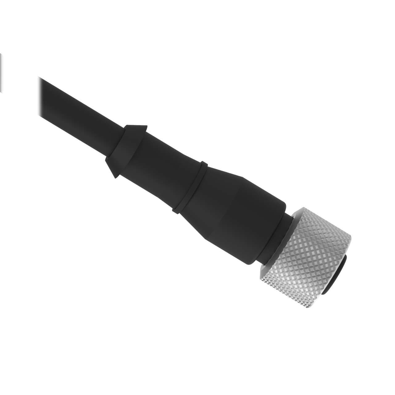 Banner MQDEC2-515 Cordset: Single Ended M12; 5-pin Straight Female Connector; 5 m (16.4 ft) 5x22 Shielded Black PVC Jacket; Nickel-Plated Brass Coupling Nut Banner MQDEC2-515 Cordset: Single Ended M12; 5-pin Straight Female Connector; 5 m (16.4 ft) 5x22 Shielded Black PVC Jacket; Nickel-Plated Brass Coupling Nut