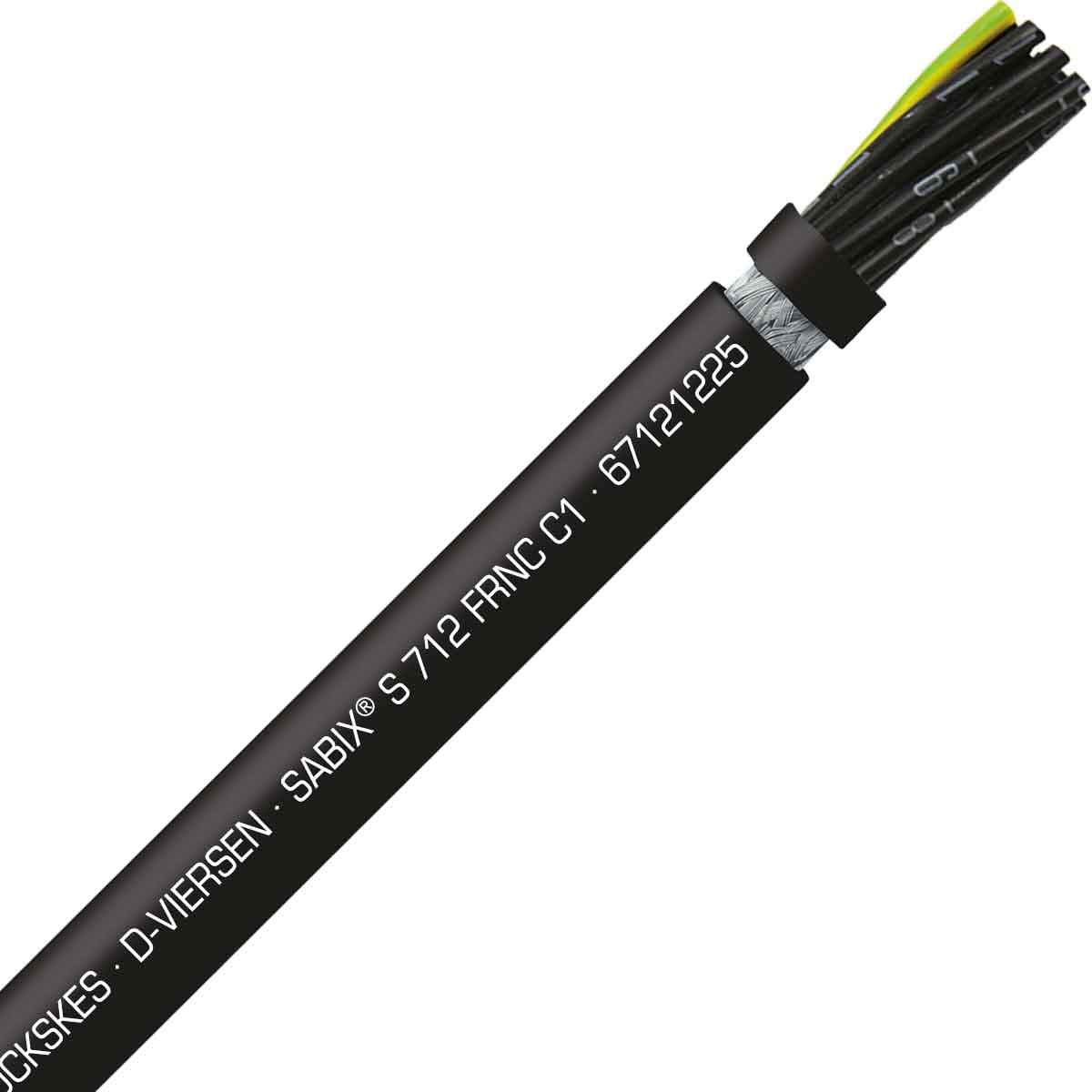 SAB 67121225 SABIX S 712 C FRNC C1 - 14 AWG/12c, shielded halogen-free flame retardant continuous flex control cable, CE, RoHS SAB 67121225 SABIX S 712 C FRNC C1 - 14 AWG/12c, shielded halogen-free flame retardant continuous flex control cable, CE, RoHS