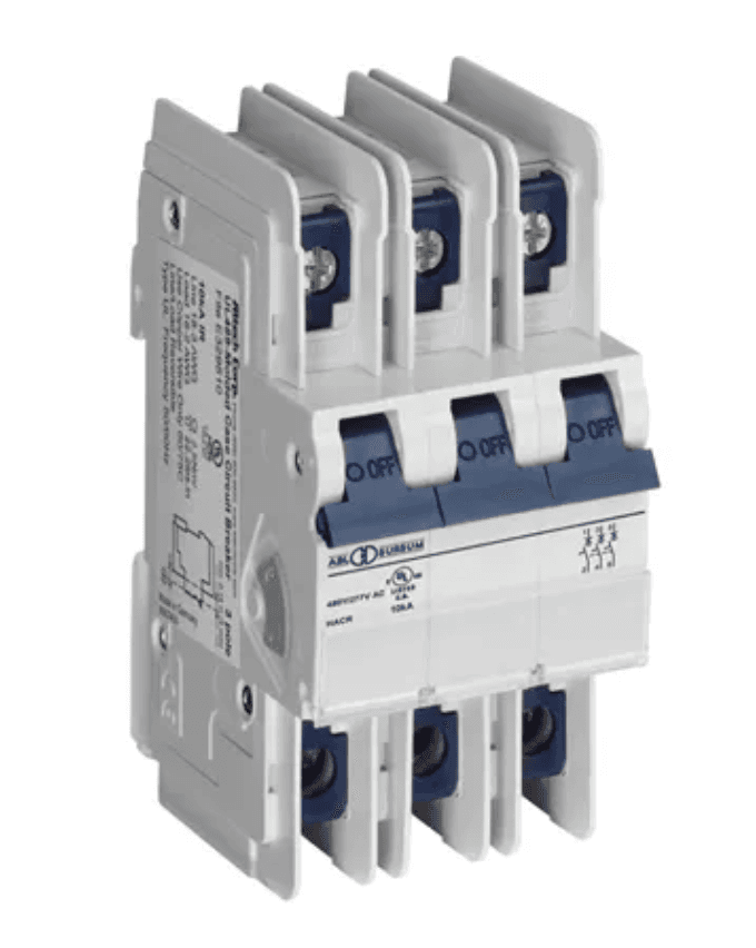 Altech Corp. 3D2UL Circuit Breaker 2A, 3 Pole, 480Y/277V AC, UL489 Altech Corp. 3D2UL Circuit Breaker 2A, 3 Pole, 480Y/277V AC, UL489