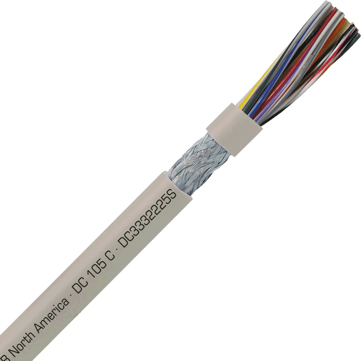SAB DC3332225S DC 105 C - 22 AWG/25c, shielded flexible oil resistant data cable, UL, CSA, CE, RoHS SAB DC3332225S DC 105 C - 22 AWG/25c, shielded flexible oil resistant data cable, UL, CSA, CE, RoHS