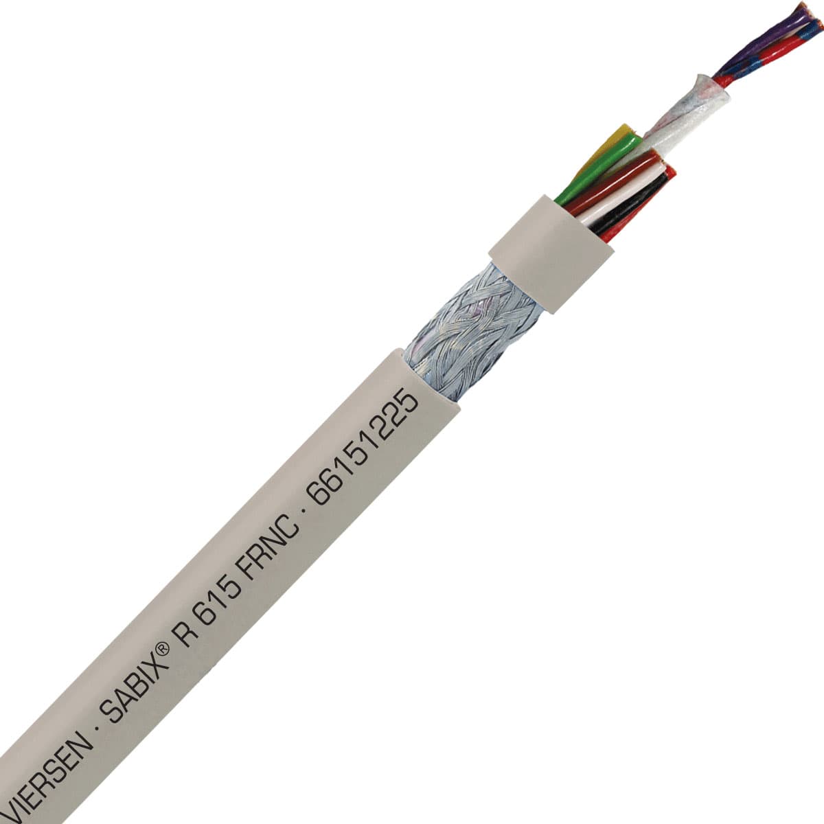 SAB 66151225 SABIX R 615 FRNC - 24 AWG/12c, shielded halogen-free flame retardant rail data cable, CE, RoHS SAB 66151225 SABIX R 615 FRNC - 24 AWG/12c, shielded halogen-free flame retardant rail data cable, CE, RoHS