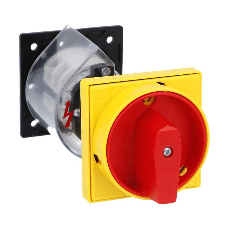 Lovato Electric 7GN2591O88 7GN2591O88 Lovato - Rotary cam switch 7GN series, ON-OFF switch 2 poles 25A, for rear mounting with red/yellow handle padlockable in 0, door coupling and protection covers, front plate 65X65mm Lovato Electric 7GN2591O88 7GN2591O88 Lovato - Rotary cam switch 7GN series, ON-OFF switch 2 poles 25A, for rear mounting with red/yellow handle padlockable in 0, door coupling and protection covers, front plate 65X65mm