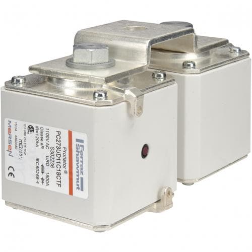 Mersen S302236 S302236 Mersen - Square Body High-Speed Fuse Protistor® 2x73 aR 1100VAC IEC 1800A With Striker Flush ends metric threads Mersen S302236 S302236 Mersen - Square Body High-Speed Fuse Protistor® 2x73 aR 1100VAC IEC 1800A With Striker Flush ends metric threads