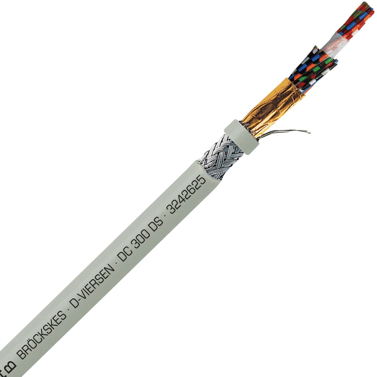SAB 3242625 DC 300 DS - 26 AWG/25c, multi-conductor double shielded PVC signal and control cable, AWM SAB 3242625 DC 300 DS - 26 AWG/25c, multi-conductor double shielded PVC signal and control cable, AWM