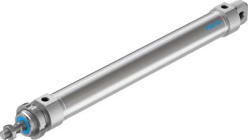 Festo 195988 round cylinder DSNU-32-250-P-A For position sensing, with elastic cushioning rings in end positions. Various mounting options, with or without additional mounting components. Stroke: 250 mm, Piston diameter: 32 mm, Piston rod thread: M10x1,25, Cushioning: Festo 195988 round cylinder DSNU-32-250-P-A For position sensing, with elastic cushioning rings in end positions. Various mounting options, with or without additional mounting components. Stroke: 250 mm, Piston diameter: 32 mm, Piston rod thread: M10x1,25, Cushioning: